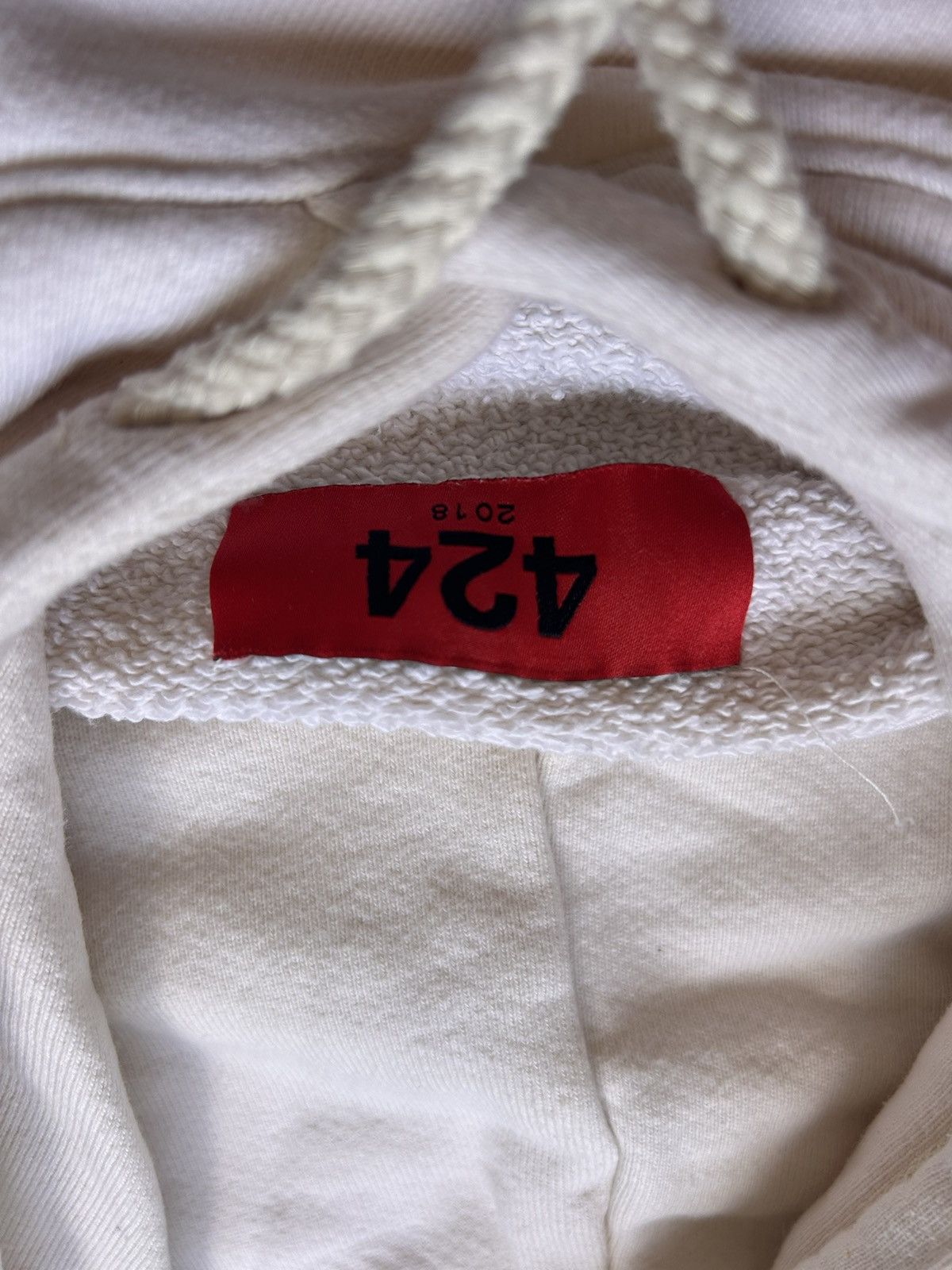 424 2018 424 on Fairfax White hoodie Size US L / EU 52-54 / 3 - 4 Thumbnail