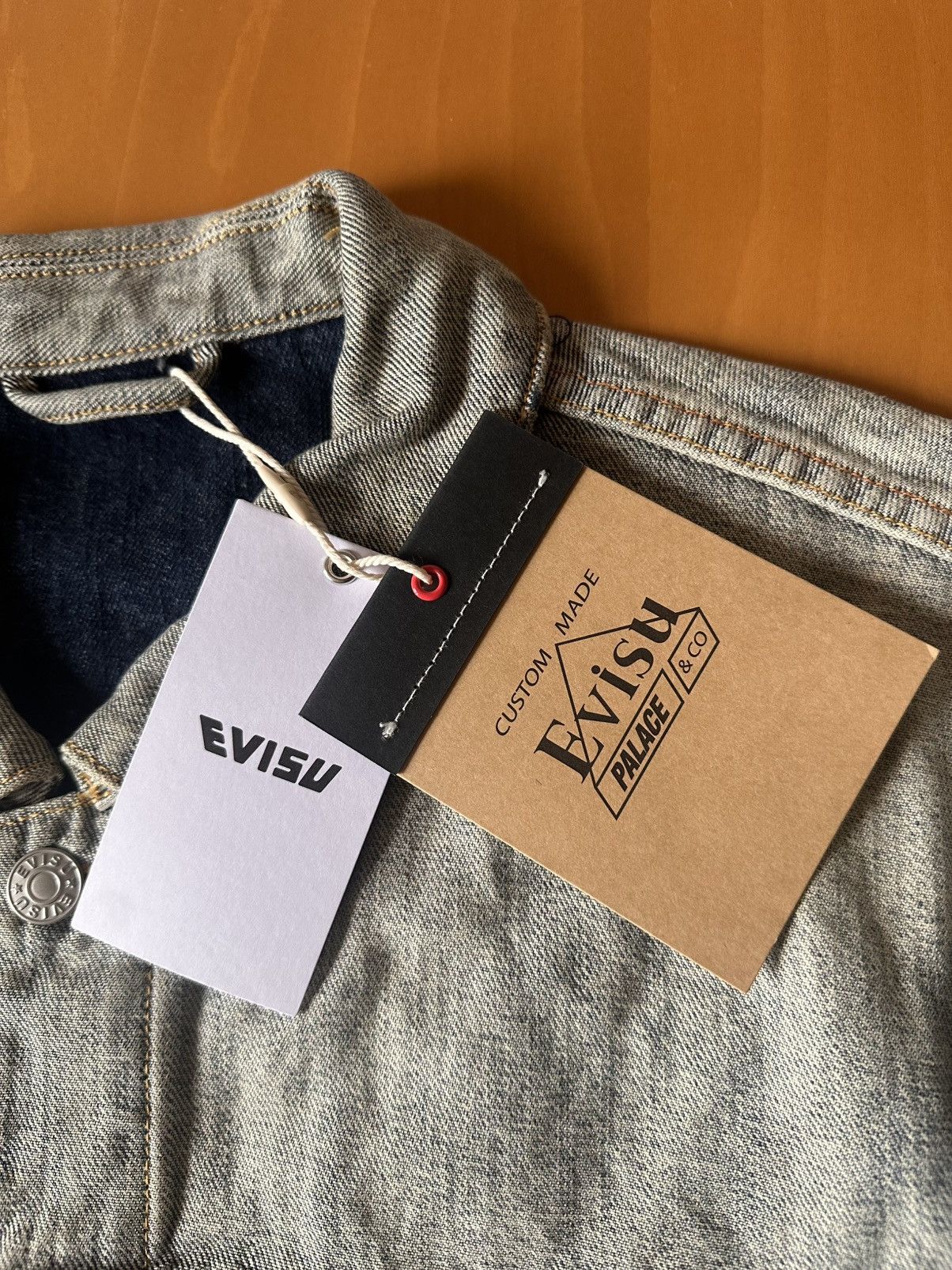 Evisu × Palace Palace x Evisu Dice Denim Jacket - Stones Wash (SS26) - NEW Size US L / EU 52-54 / 3 - 2 Thumbnail