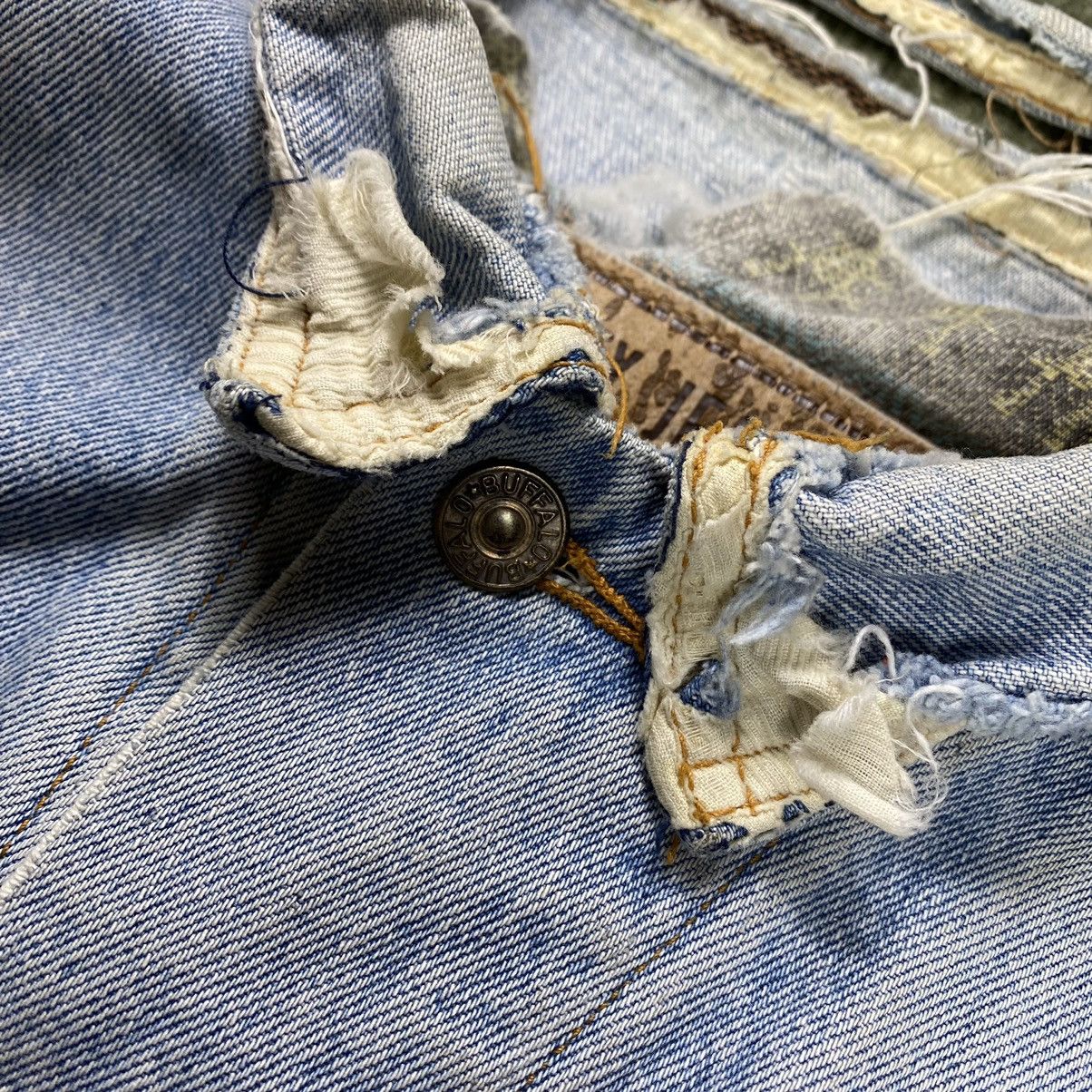 Thrashed Faded Denim Jacket