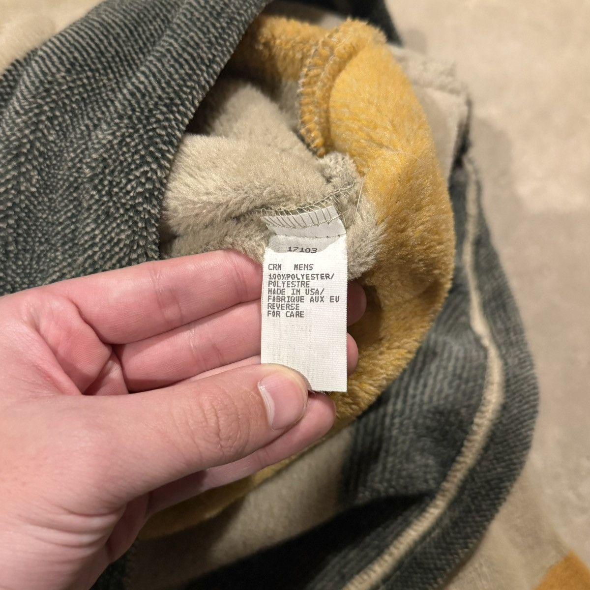 Woolrich Woolen Mills Vtg 1990s Woolrich Hudson Bay Blanket Fleece Zip Overshirt Size US M / EU 48-50 / 2 - 8 Thumbnail