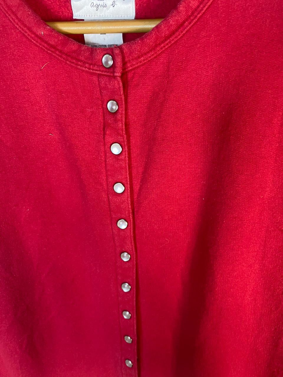 Designer × agnes b. Agnes B snap button croptop shirt Size M / US 6-8 / IT 42-44 - 5 Thumbnail
