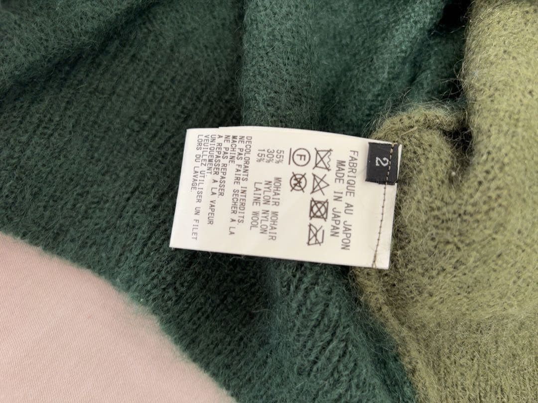Yohji Yamamoto Y's mohari material green knit Size US L / EU 52-54 / 3 - 4 Thumbnail