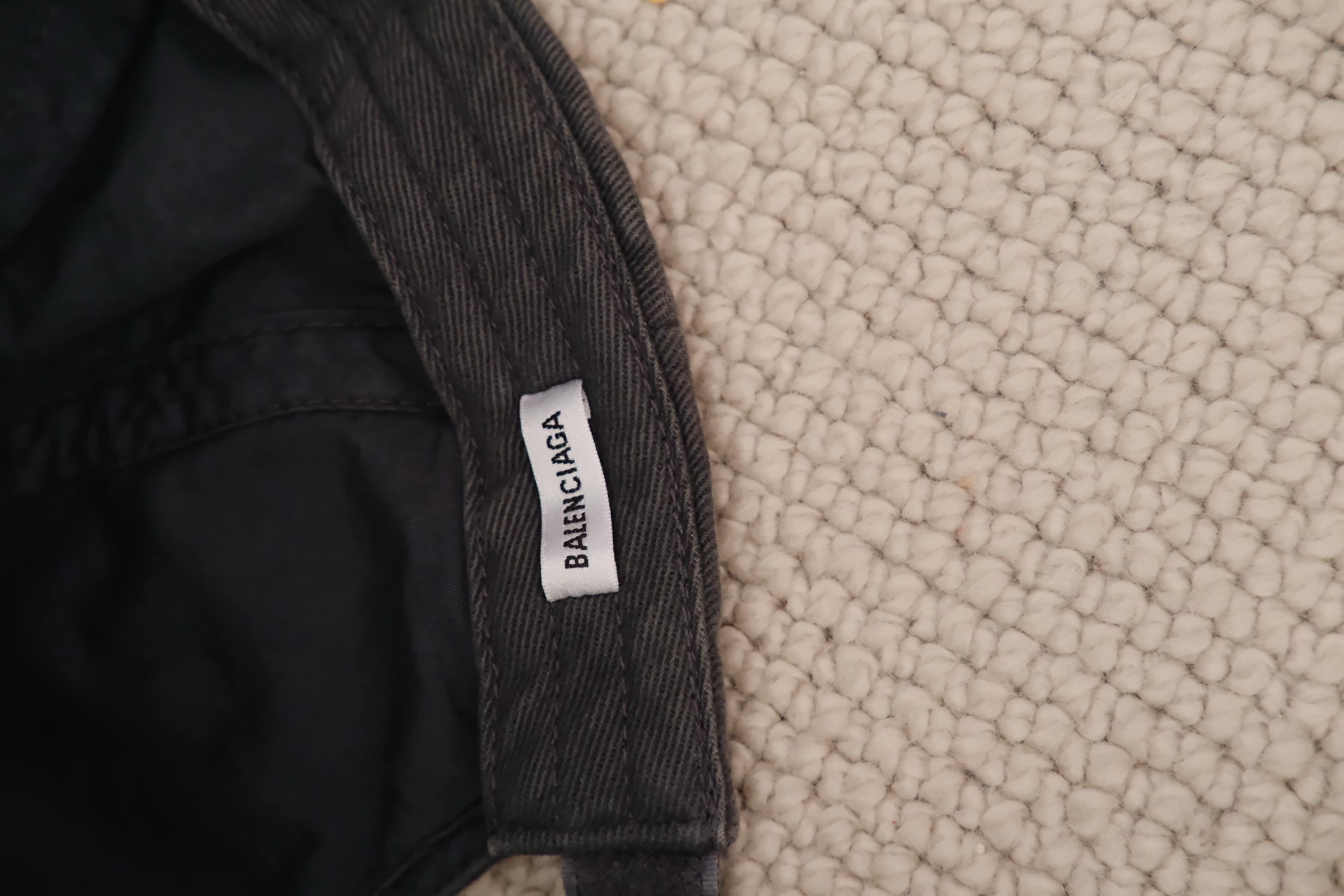 Balenciaga BB Sprayed Cap in dark grey Size ONE SIZE - 10 Thumbnail