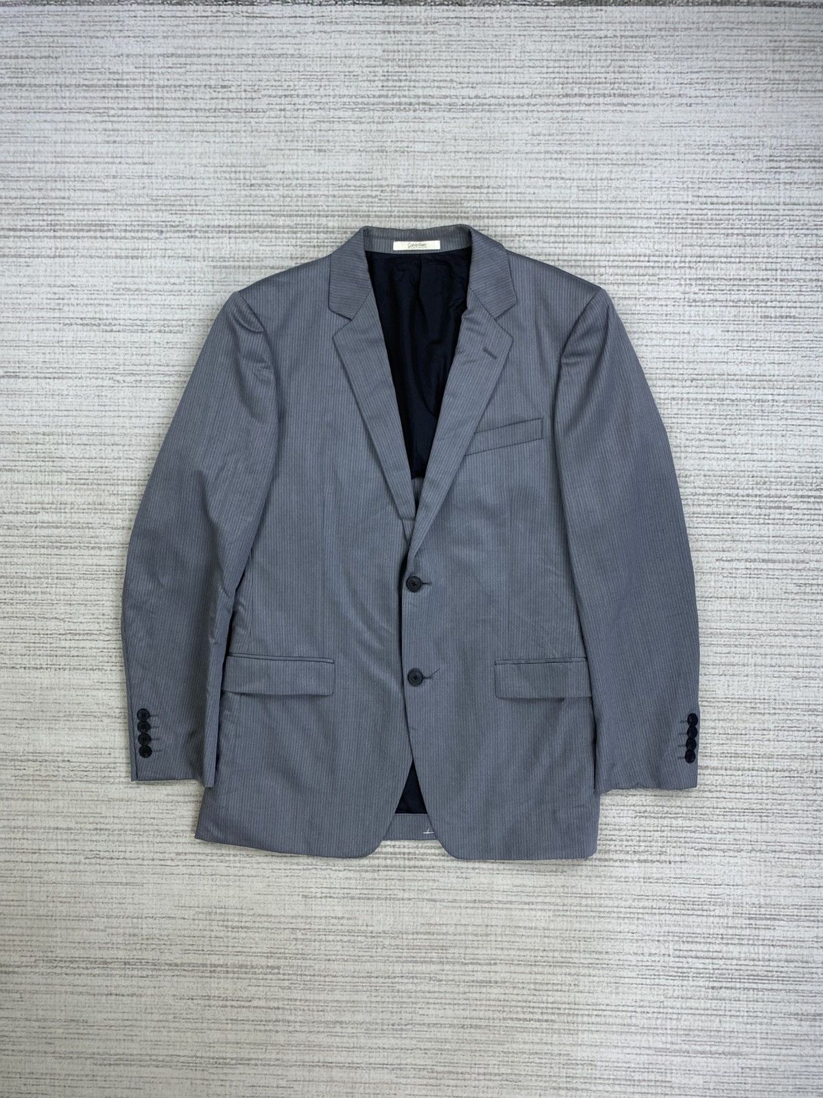 Calvin Klein × Japanese Brand × Vintage Vintage Calvin Klein Platinum Double Button Blazer Jacket Size US M / EU 48-50 / 2 - 1 Thumbnail