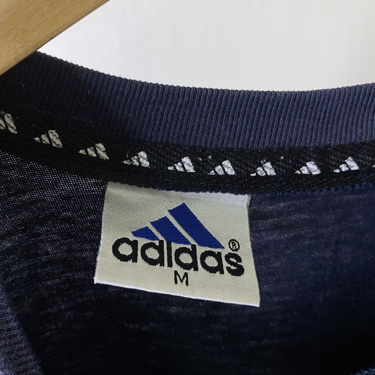 Adidas Vintage 1990s Adidas Big Logo T Shirt Size US M / EU 48-50 / 2 - 3 Thumbnail