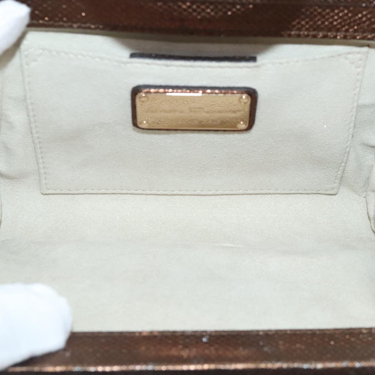 Salvatore Ferragamo Salvatore Ferragamo Gancini Chain Shoulder Bag Leather Brown Size ONE SIZE - 8 Thumbnail