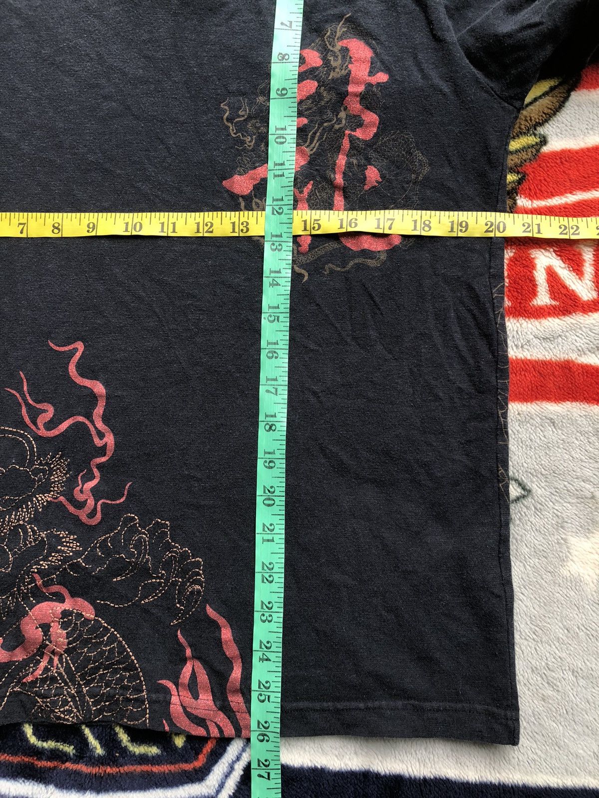 Japanese Brand Vintage Beaumont Carr Japanese Sukajan Dragon Shirt Tee Size US S / EU 44-46 / 1 - 10 Thumbnail