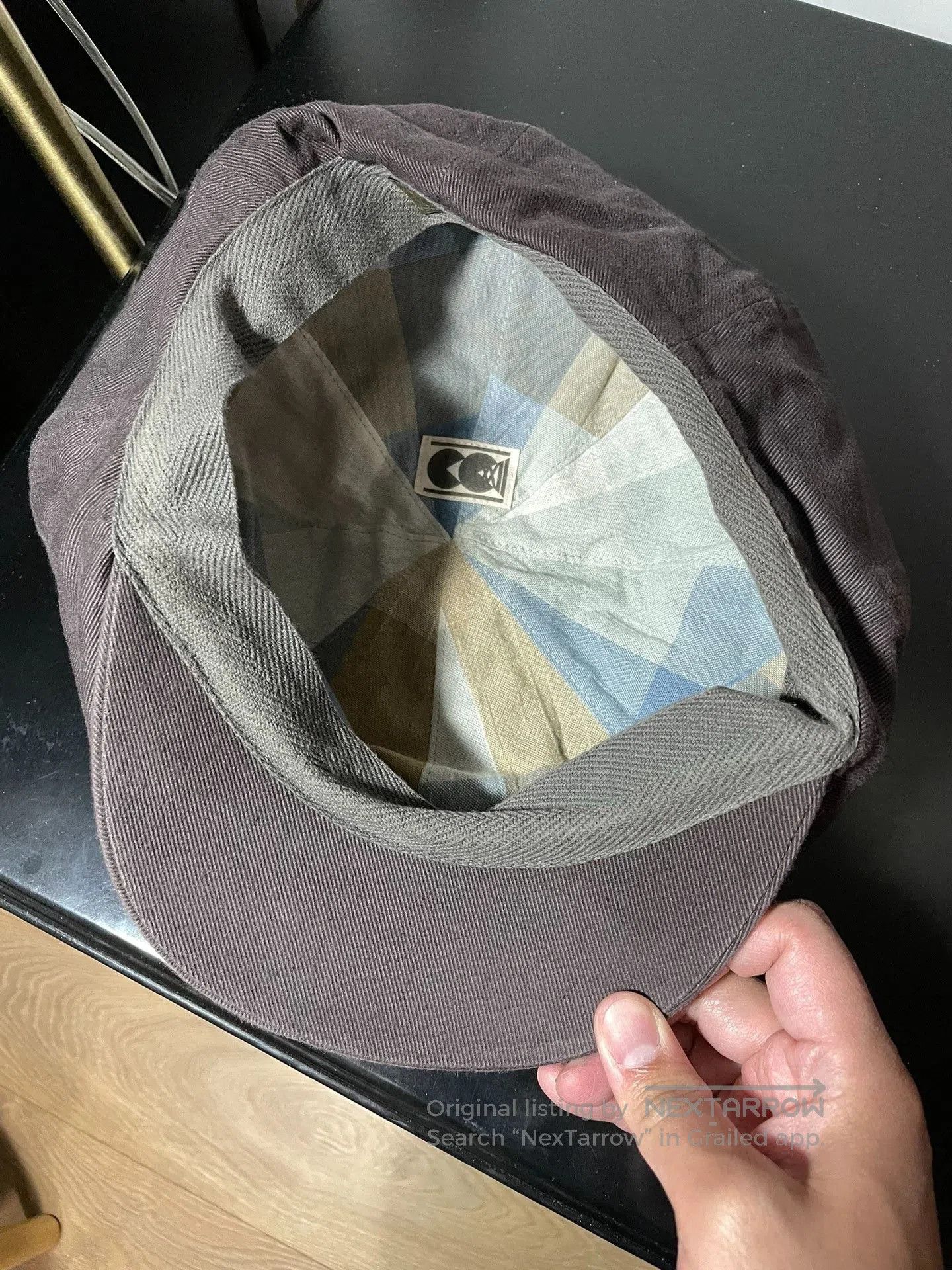 Nigel Cabourn Nigel Cabourn Vintage Charcoal Newsboy Cap. Size ONE SIZE - 3 Thumbnail