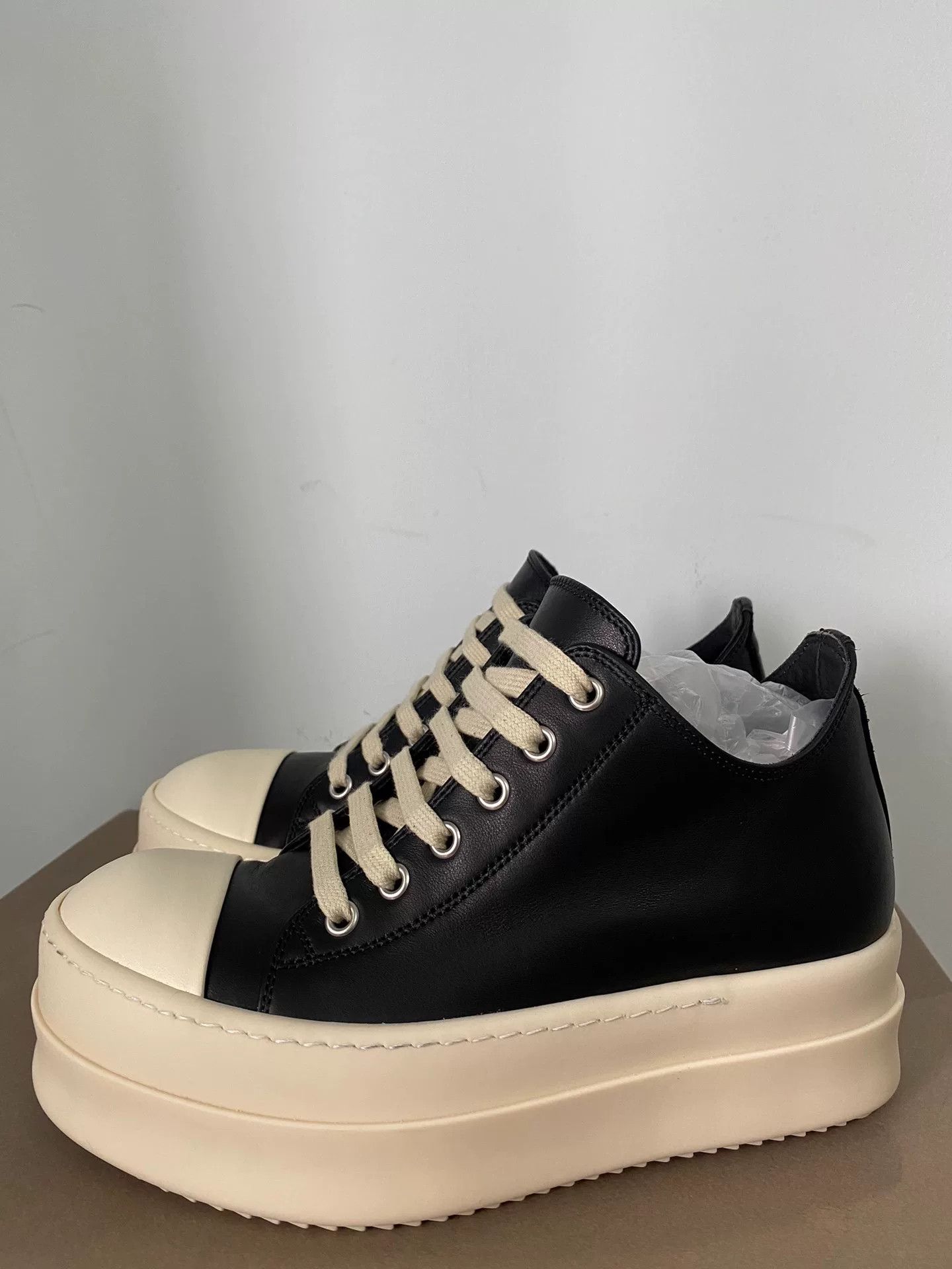 Rick Owens rick owens thick-soled low-top sneakers Size US 5.5 / EU 38 - 1 Thumbnail
