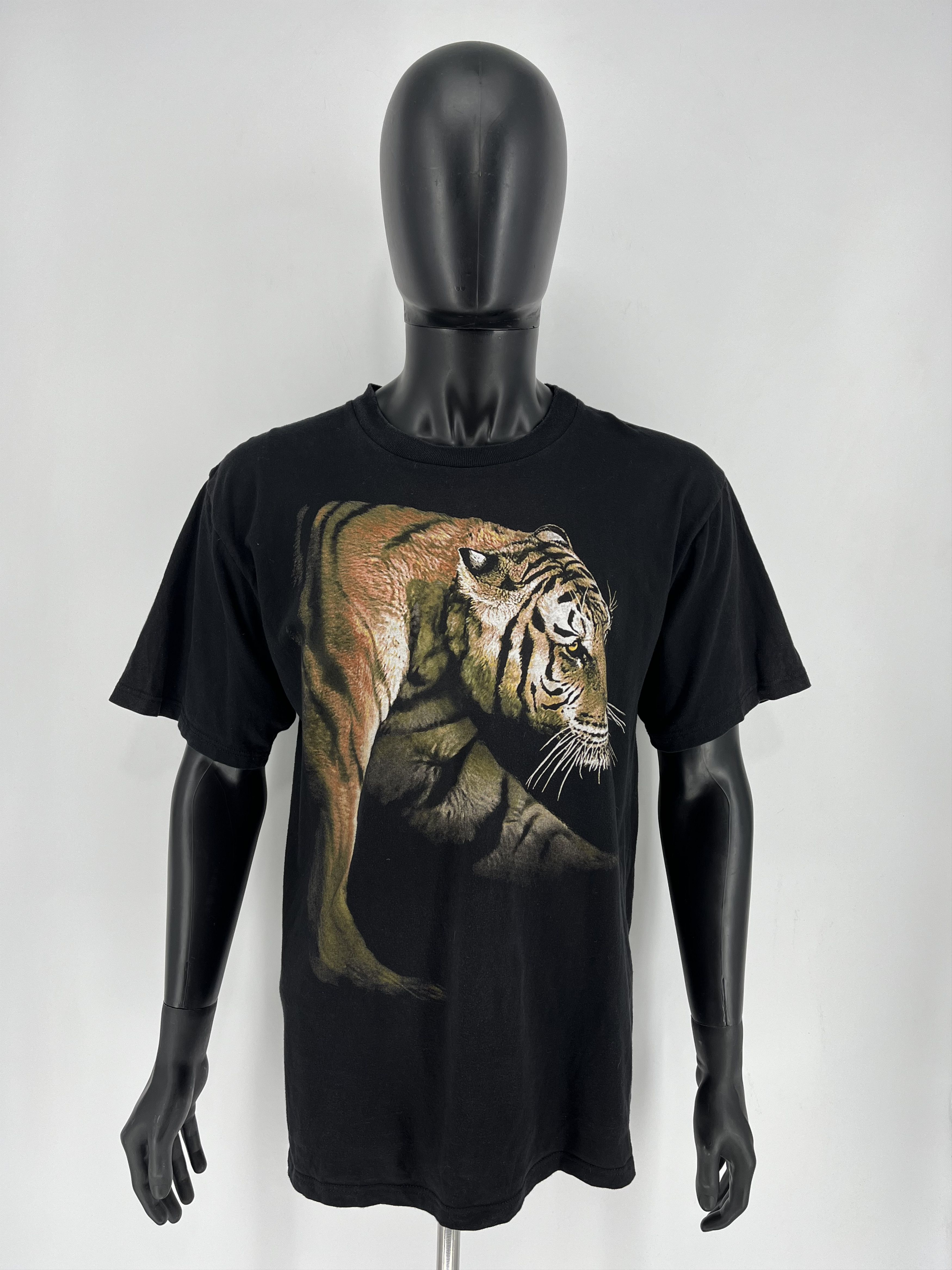 Vintage Vintage Y2K 90s Tiger Face Boxy Graphic Tee Size US XL / EU 56 / 4 - 2 Thumbnail