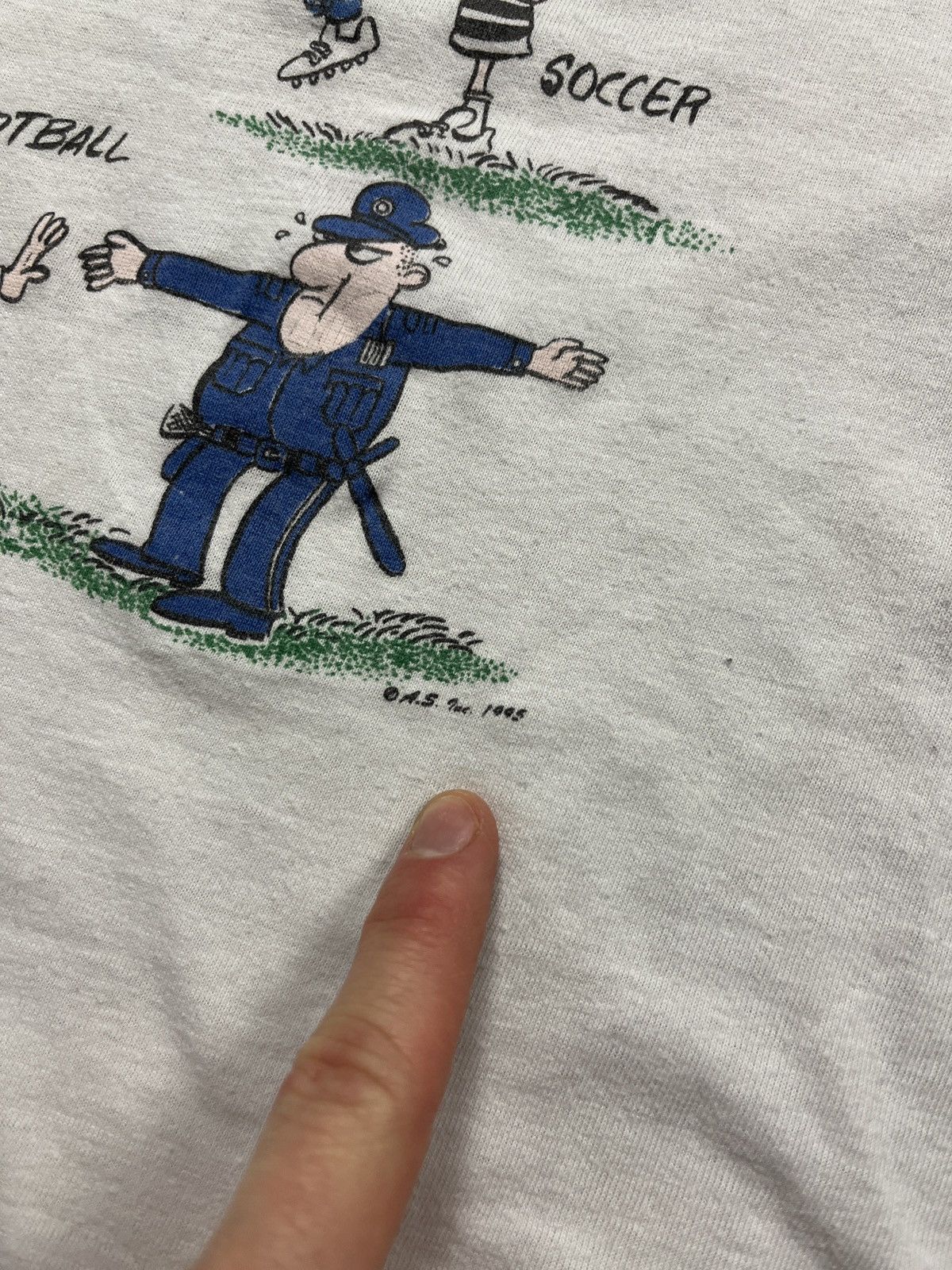 Band Tees × Vintage Vintage 1995 Alcatraz Sporting Club Humor T Shirt Graphic Size US M / EU 48-50 / 2 - 6 Thumbnail