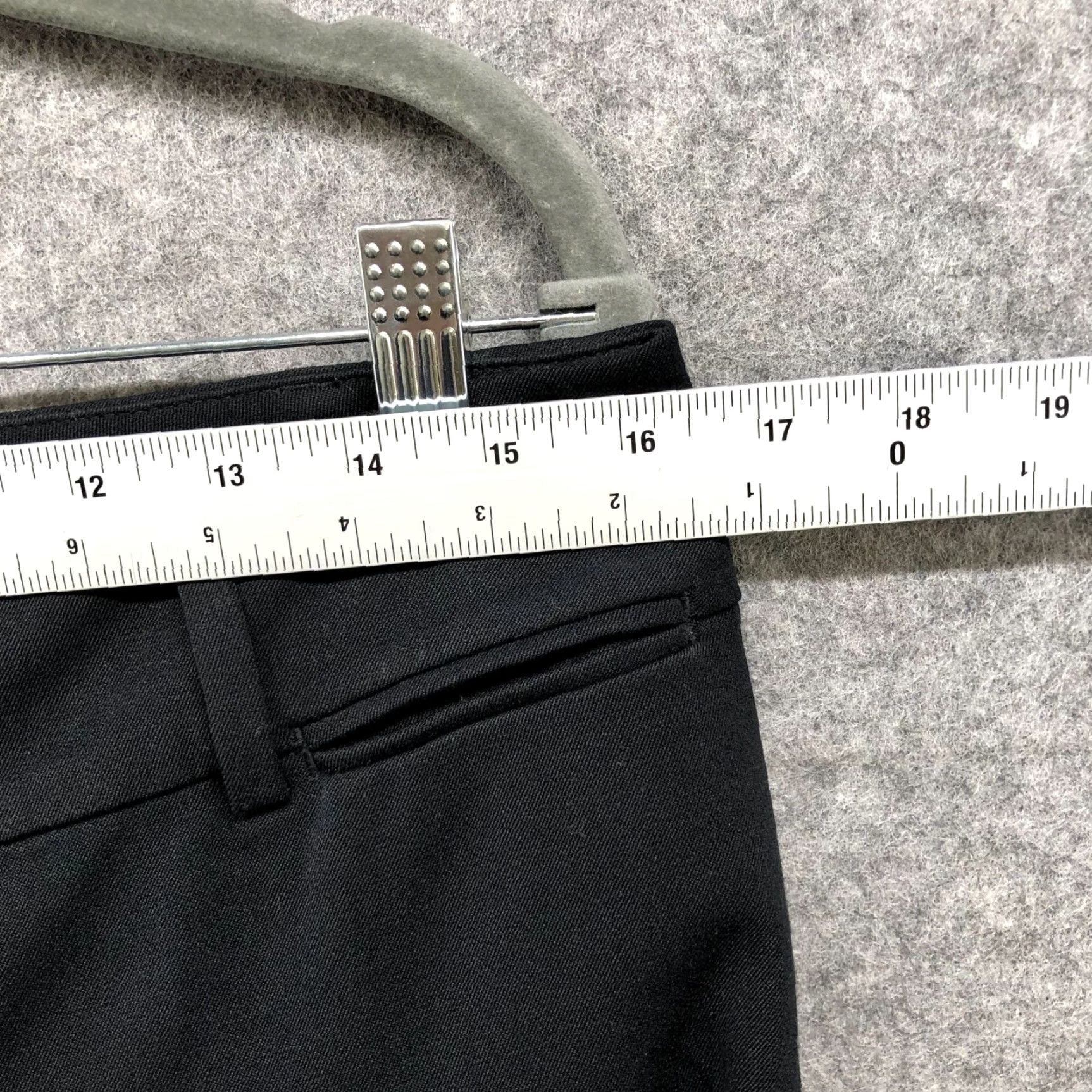 Loft LOFT Dress Pants Womens 6 Black Mid Rise Stretch Flat Front Straight Pockets Business Formal Workwear Dress Trouser Size 28" / US 6 / IT 42 - 6 Thumbnail