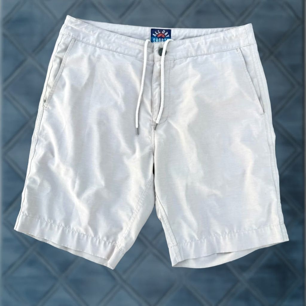 Faherty Faherty Mens Chino Shorts 31 Khaki Stretch Flat Front 9 Inseam All Day Casual Travel Size US 31 - 1 Thumbnail