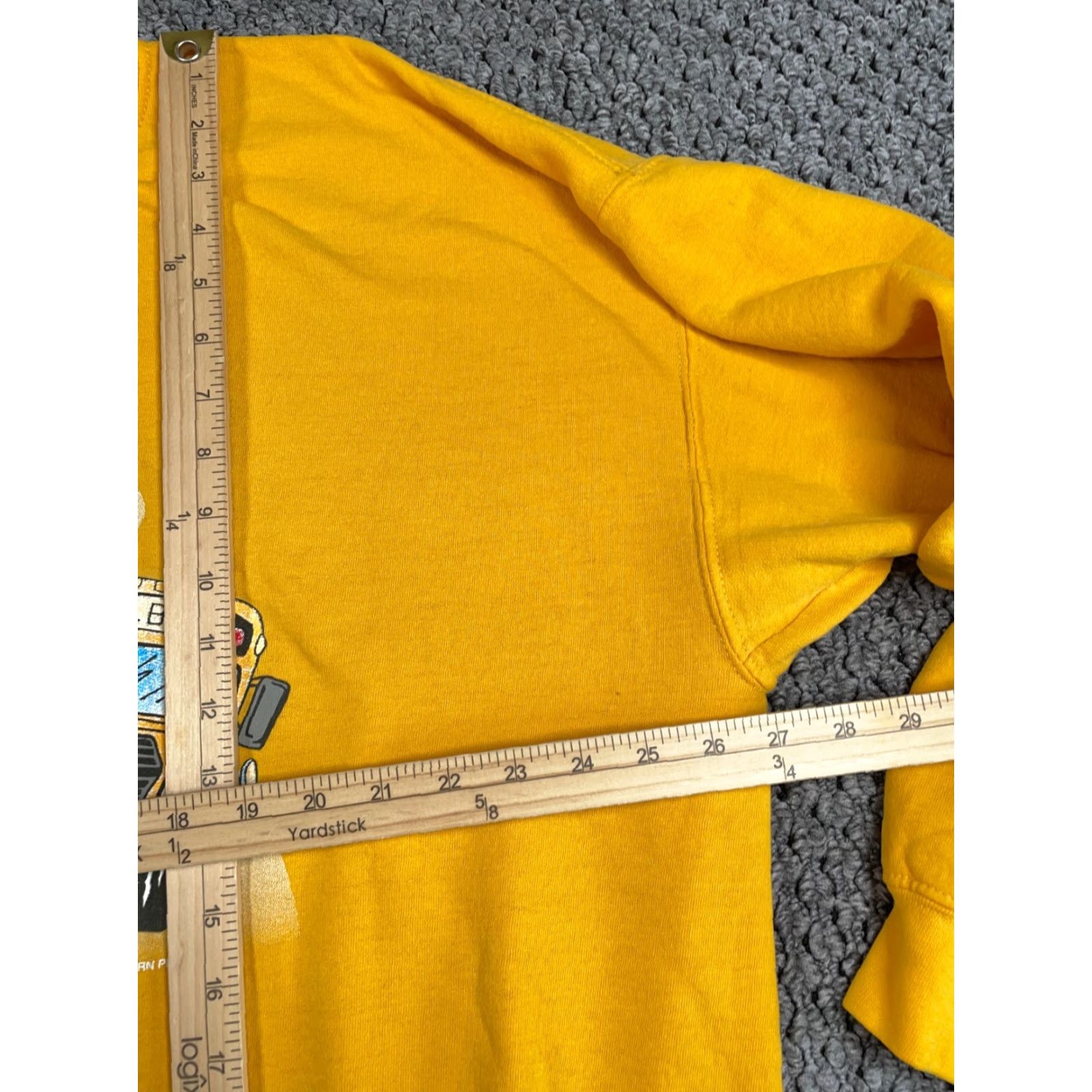 Vintage VINTAGE School Bus Graphic Sweatshirt Adult 2XL Yellow Heavyweight Retro Mens Size US XXL / EU 58 / 5 - 6 Thumbnail