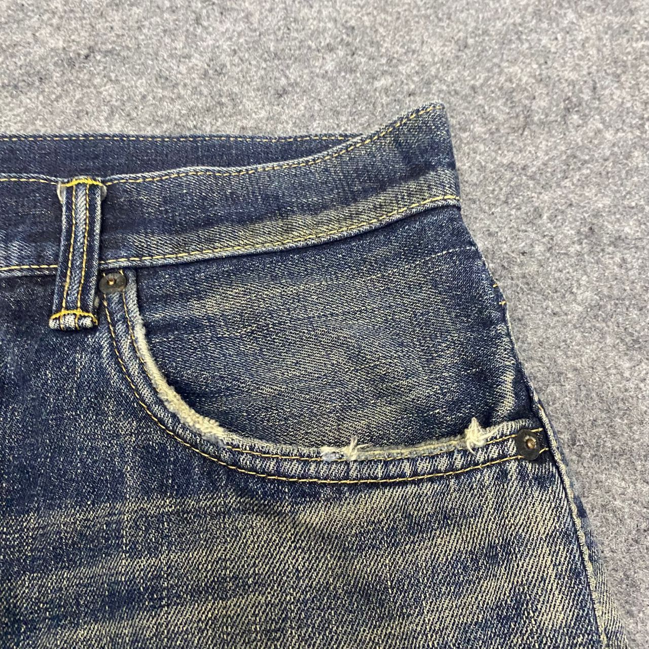 Edwin Vintage Edwin Selvedge Redline Distressed Denim Size US 31 - 10 Thumbnail