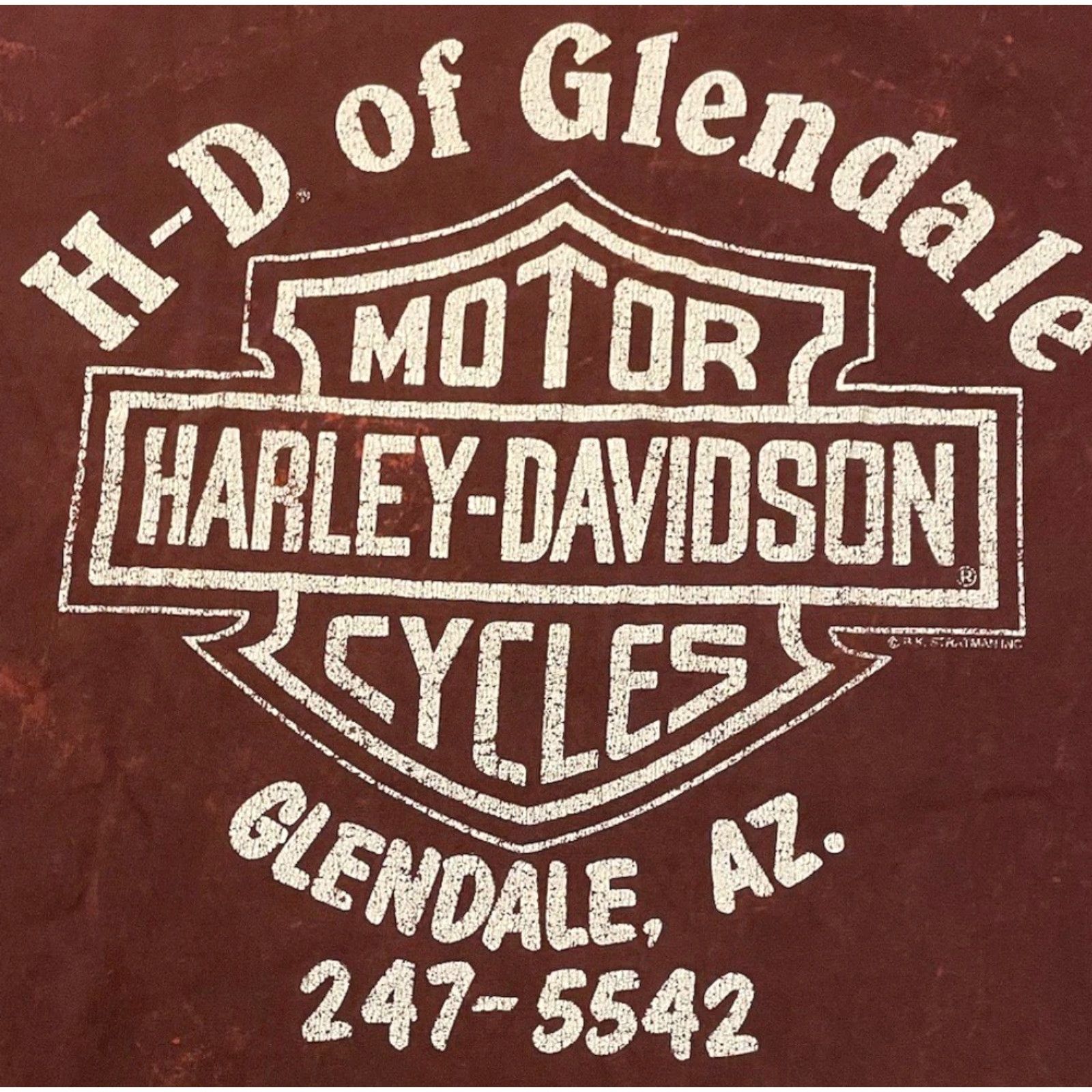 Harley Davidson VINTAGE Harley Davidson Shirt 2XL Red Graphic Tee Mens 80s 90s Biker Grunge USA California Arizona Sturgis Punk Union USA Skull Flag 70s 90s Destroyed Size US XXL / EU 58 / 5 - 4 Thumbnail