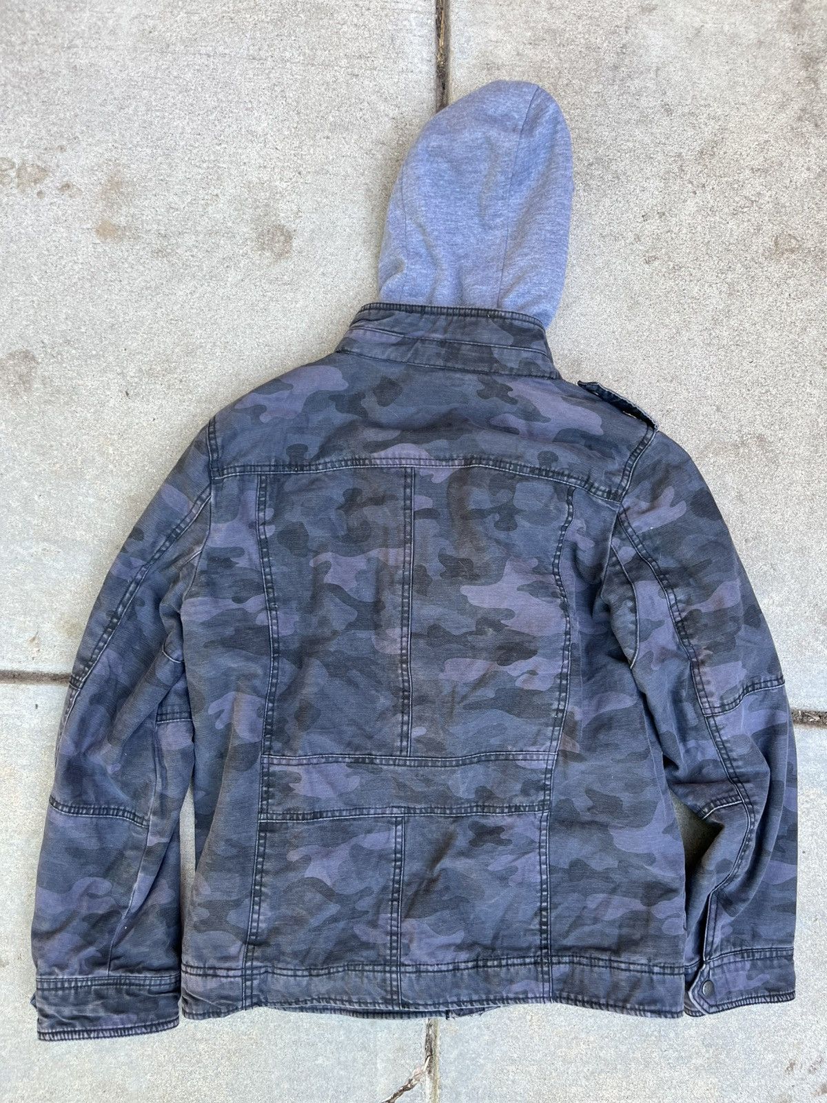 Levi's Levis Y2K Hoodie Liner / Gray Camo Jacket Size US S / EU 44-46 / 1 - 9 Thumbnail