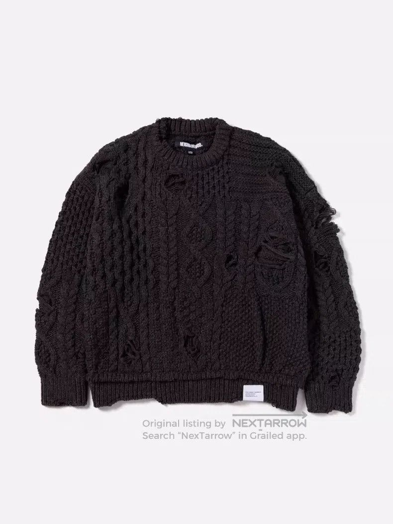 Neighborhood Neighborhood Distressed Sweater Deep Gray New L Size Size US L / EU 52-54 / 3 - 7 Thumbnail