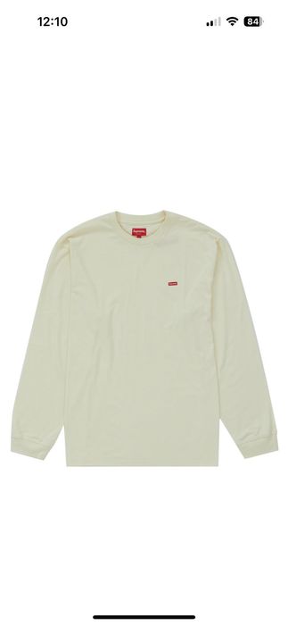 Supreme Supreme Small Box L/S Tee Fw22 Natural | Grailed