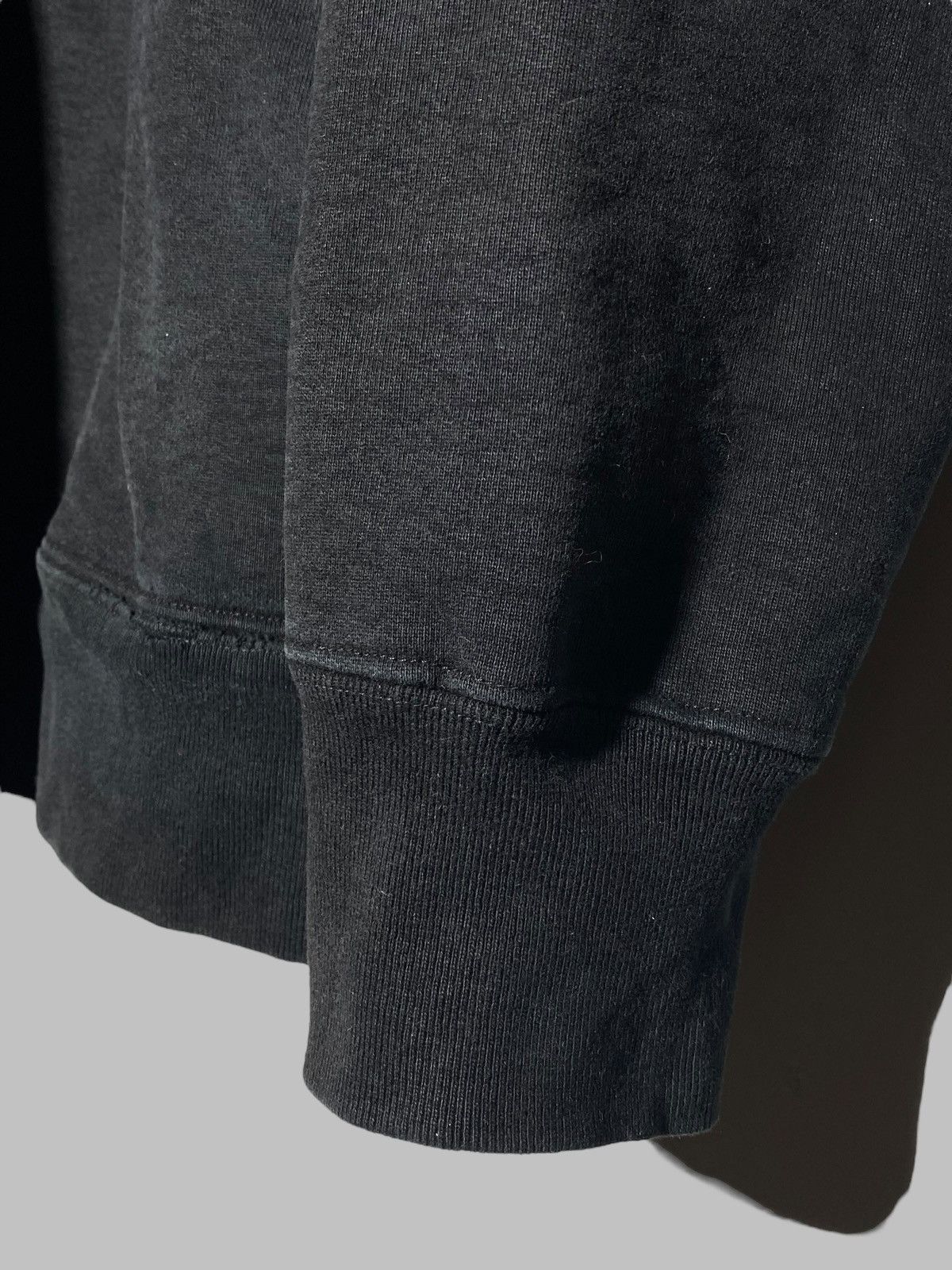 Supreme Supreme S/S 2014 Hooded Crewneck Pullover Black Distressed Size US L / EU 52-54 / 3 - 10 Thumbnail