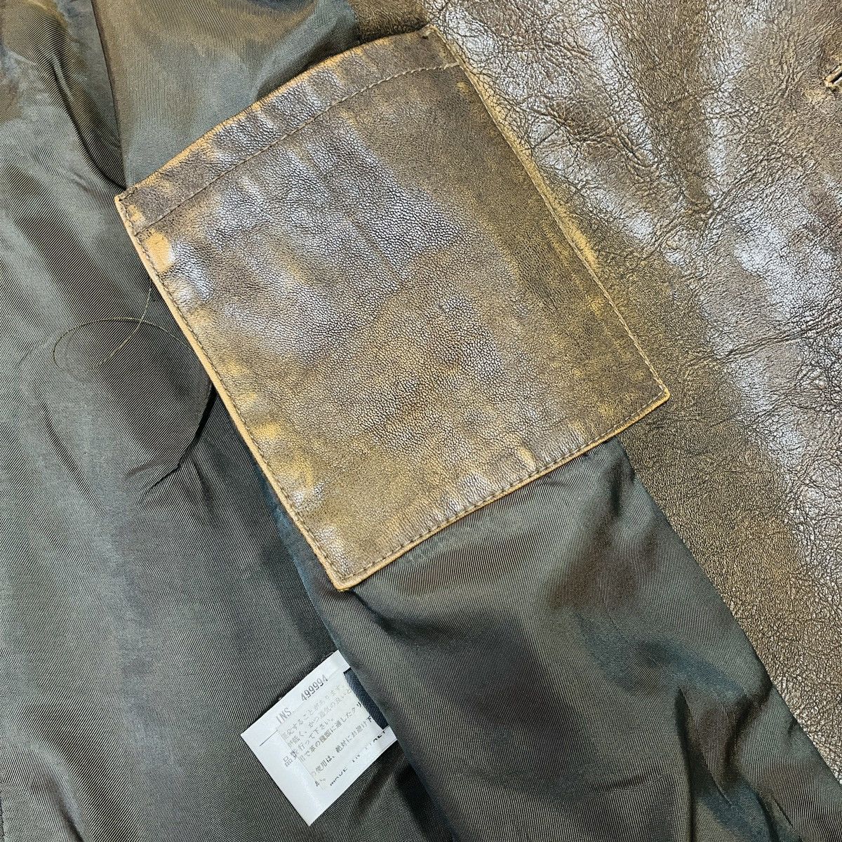 Genuine Leather × John Varvatos JOHN VARVATOS GOAT LEATHER TRENCH COAT ITALY SIZE 52 Size US L / EU 52-54 / 3 - 23 Thumbnail