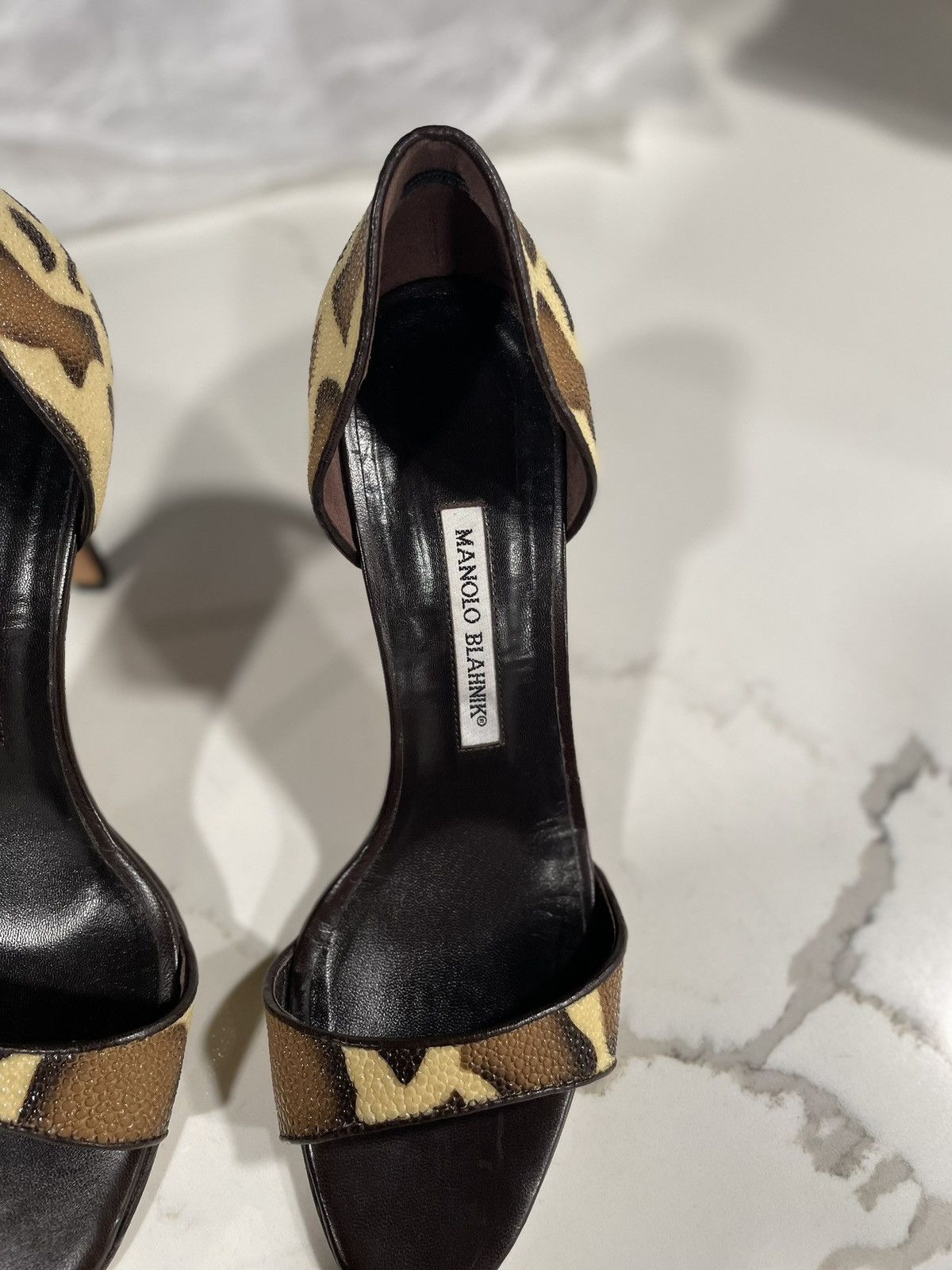 Manolo Blahnik × Vintage Manolo blahnik D’orsay Heels Size US 11 / IT 41 - 3 Thumbnail
