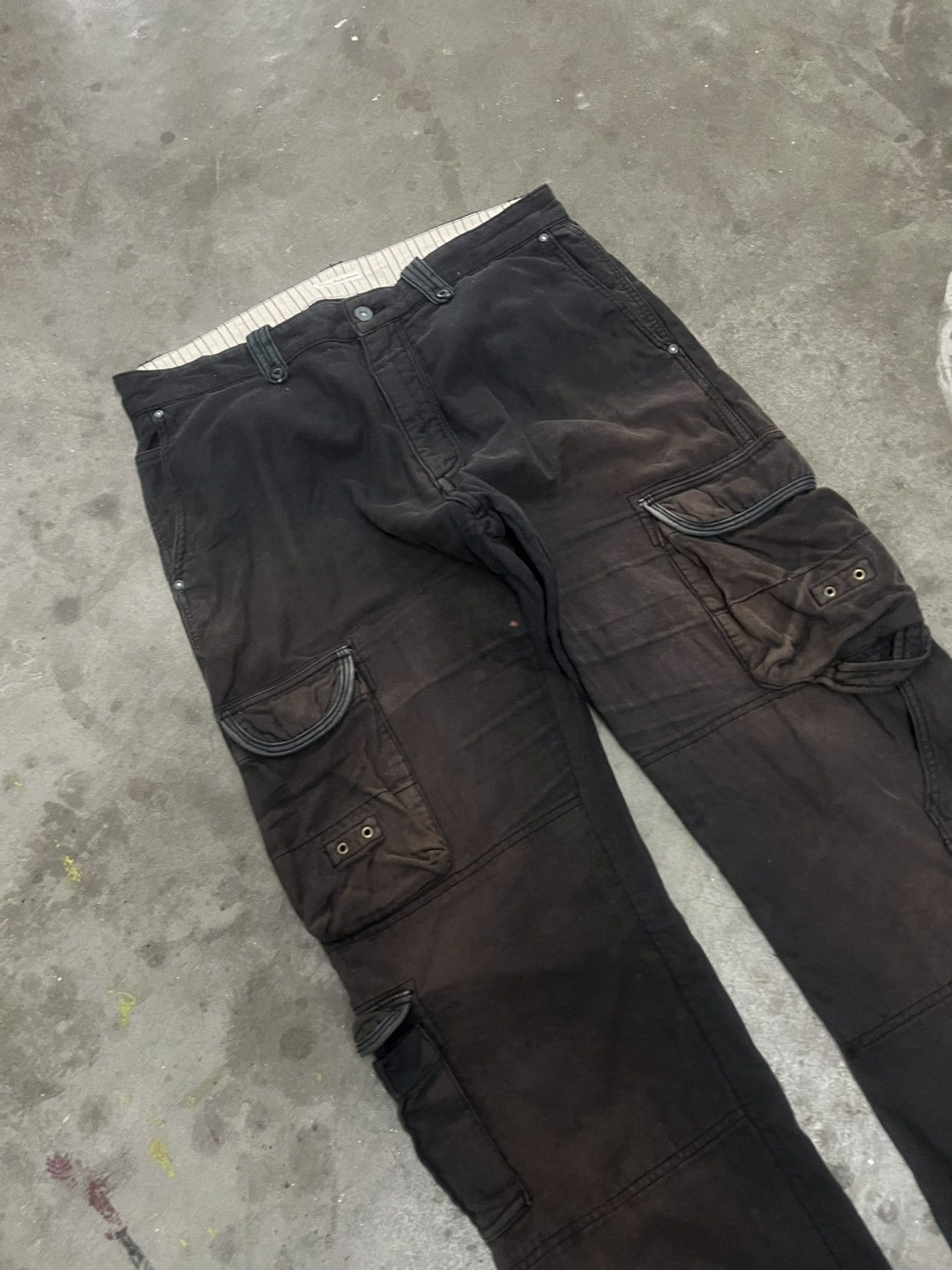 Designer × Japanese Brand BLACK FADED CARGO PANT SUNNY COUDE PANT Size US 34 / EU 50 - 3 Thumbnail