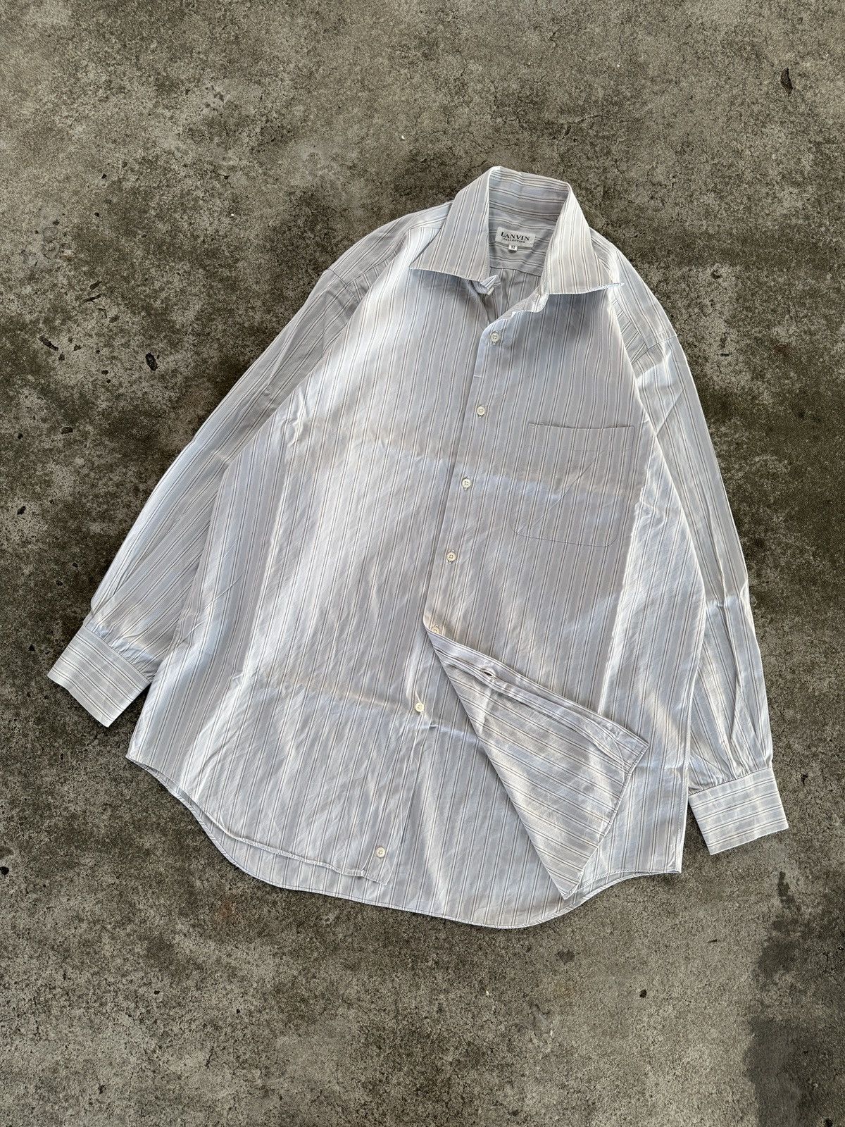 Lanvin Lanvin Striped Collection Shirts Button Ups Size US XXL / EU 58 / 5 - 6 Thumbnail