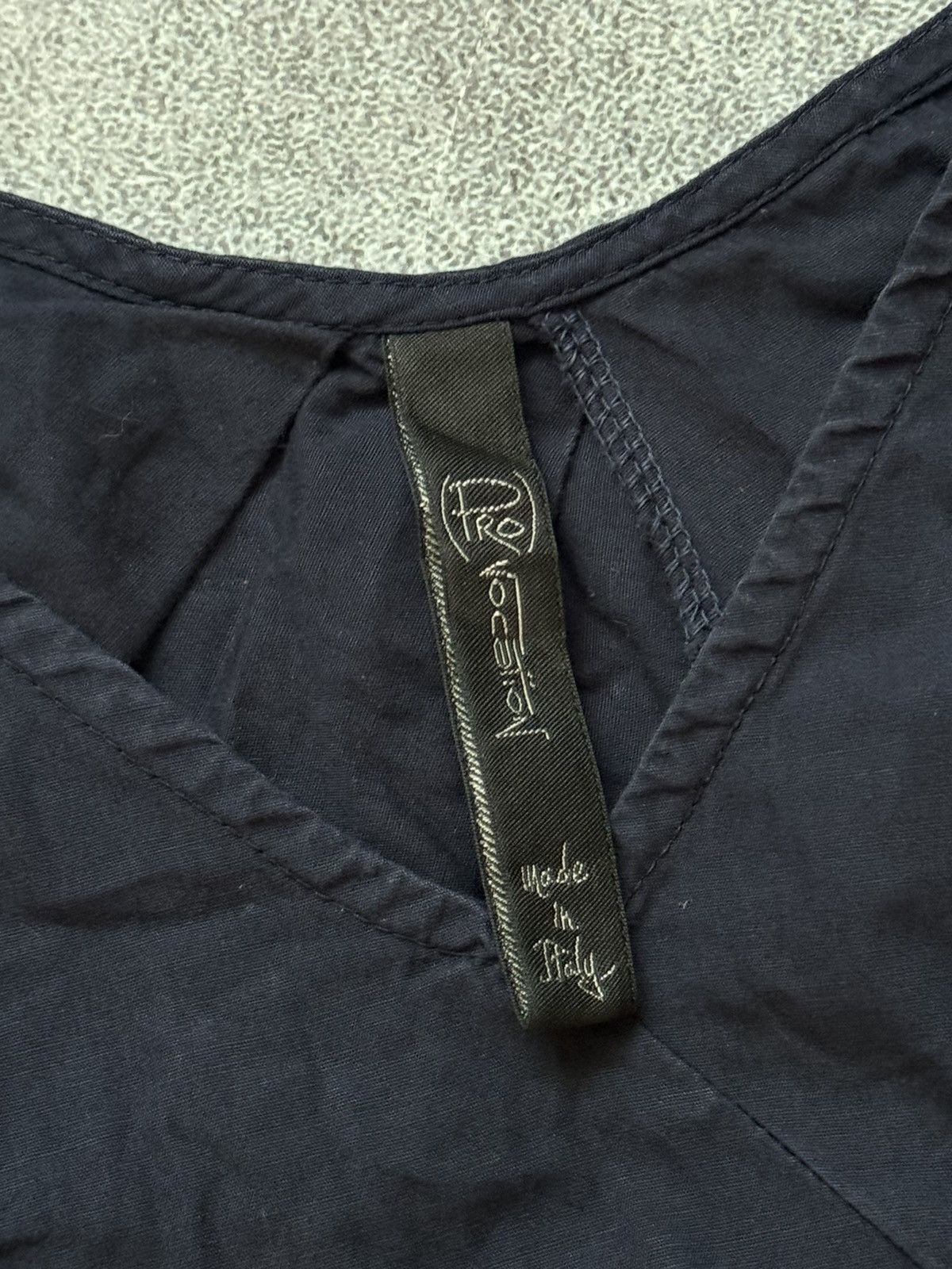 Vintage Provocation 46 dark blue dress relaxed sleeves avantgarde Size L / US 10 / IT 46 - 8 Thumbnail