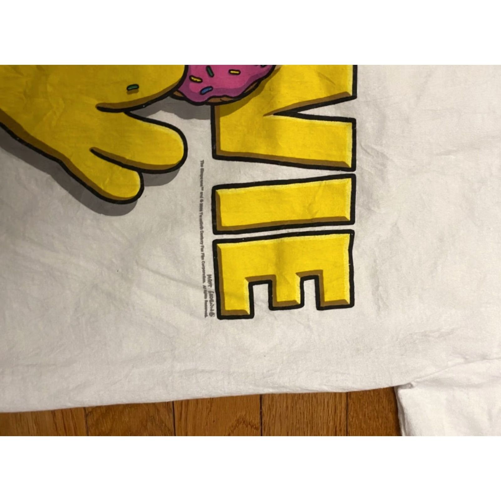 Hanes VINTAGE The Simpsons Movie Promo TV Cartoon Shirt XL Adult White Hanes Crew Neck Short Sleeve Cotton Logo VTG 2007 Size US XL / EU 56 / 4 - 4 Thumbnail