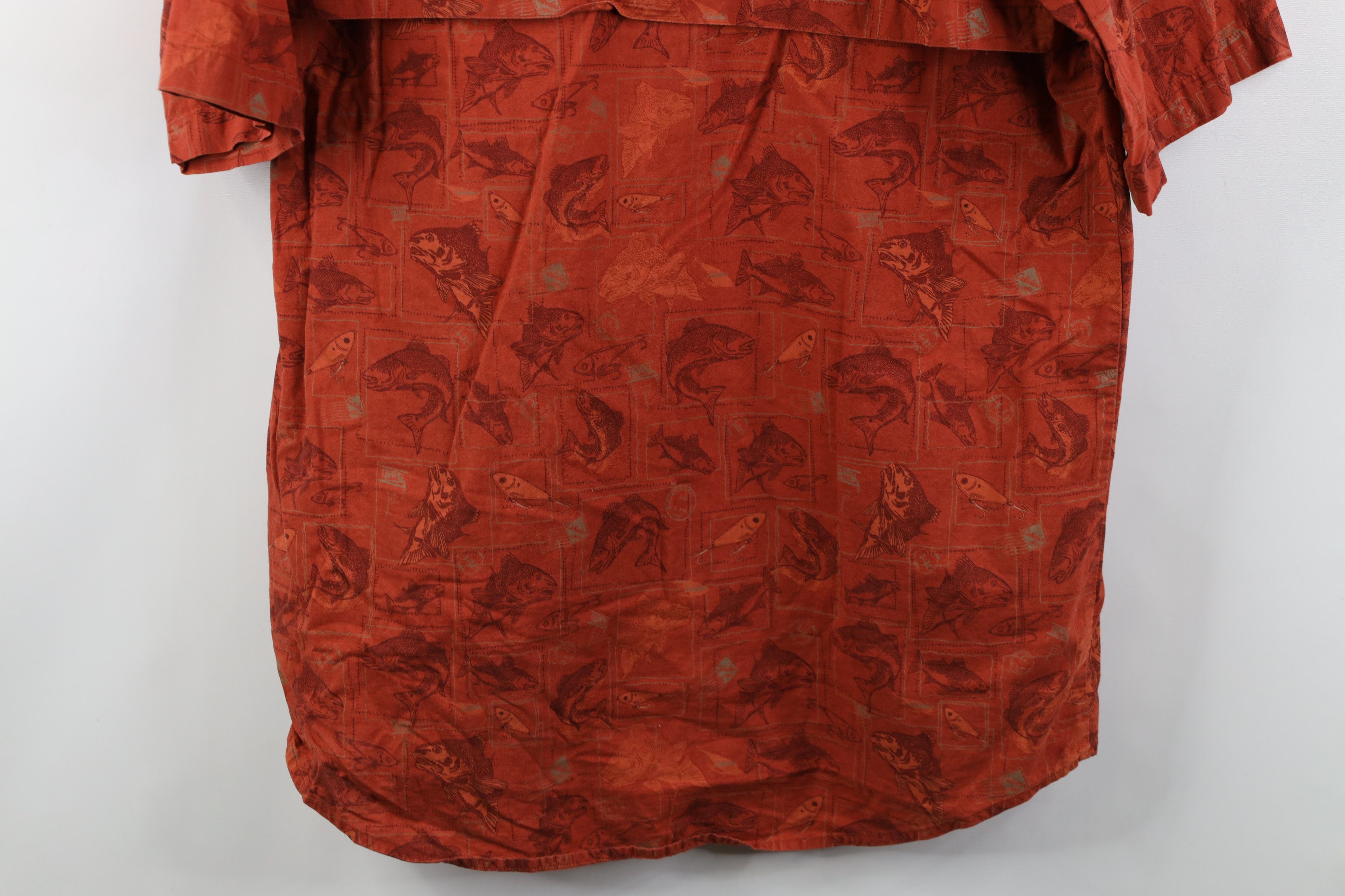 Cabelas Vintage Cabelas Fishing Lure All Over Print Button Shirt Size US L / EU 52-54 / 3 - 15 Thumbnail