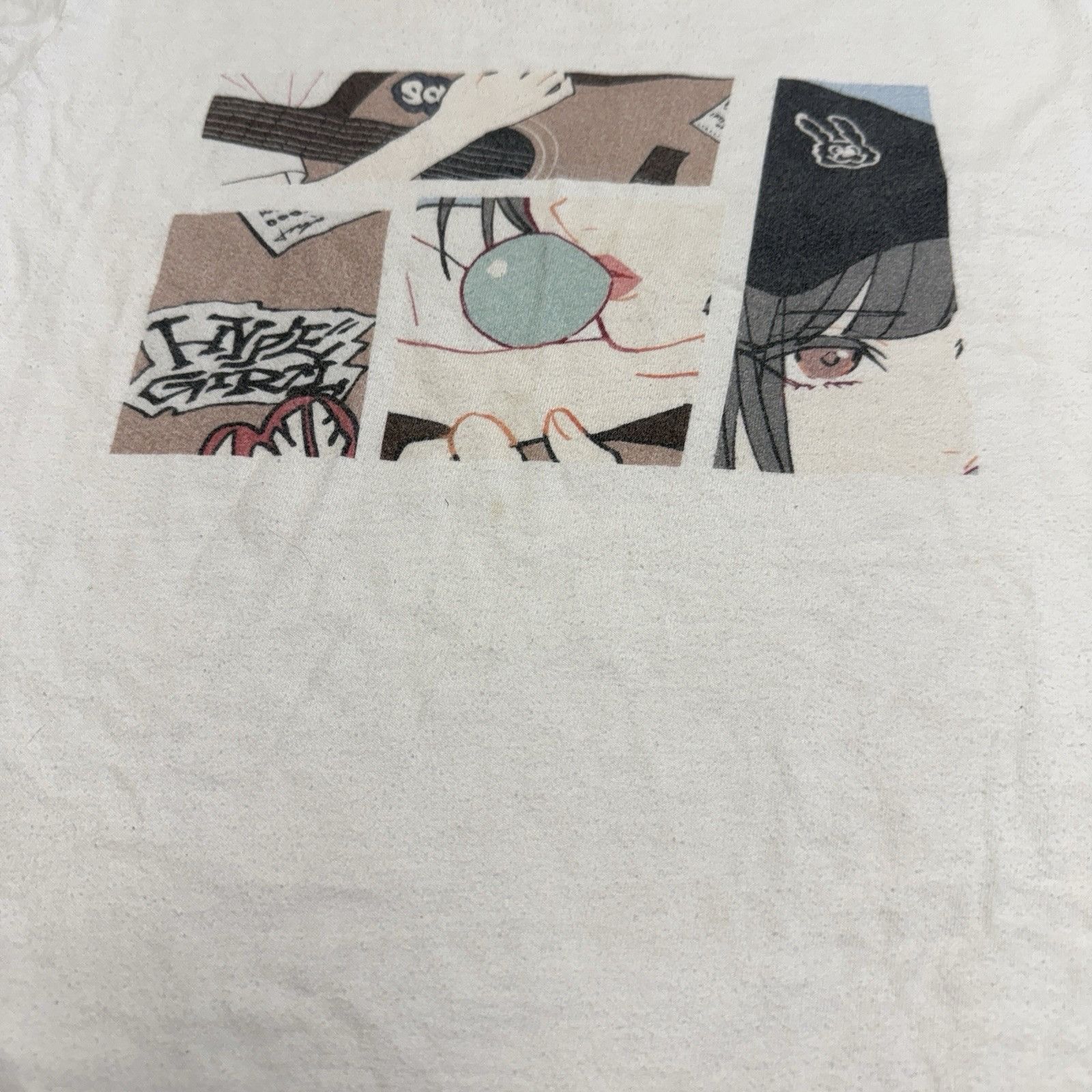 Japanese Brand Hyper Girl Anime Graphic T Shirt Womens Small White Short Sl Size S / US 4 / IT 40 - 6 Thumbnail