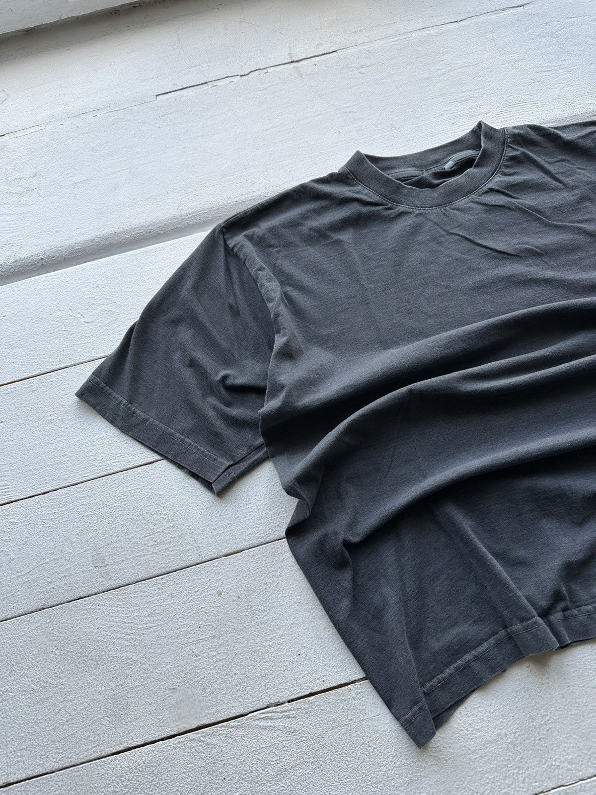 Japanese Brand × Vintage 🚨Vintage 80s Japanese Style Faded Blank Tee shirt Y2K rare Size US L / EU 52-54 / 3 - 2 Thumbnail