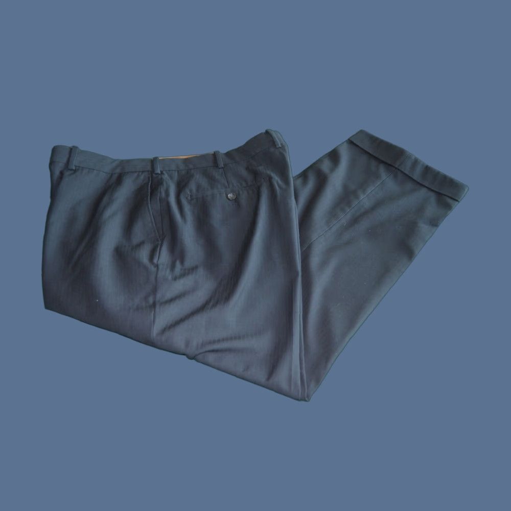 Vintage NAVY MENS DRESS PANTS FLAT FRONT SZ 36 / 29 Waist 65R Poly/Viscose Size US 36 / EU 52 - 1 Thumbnail