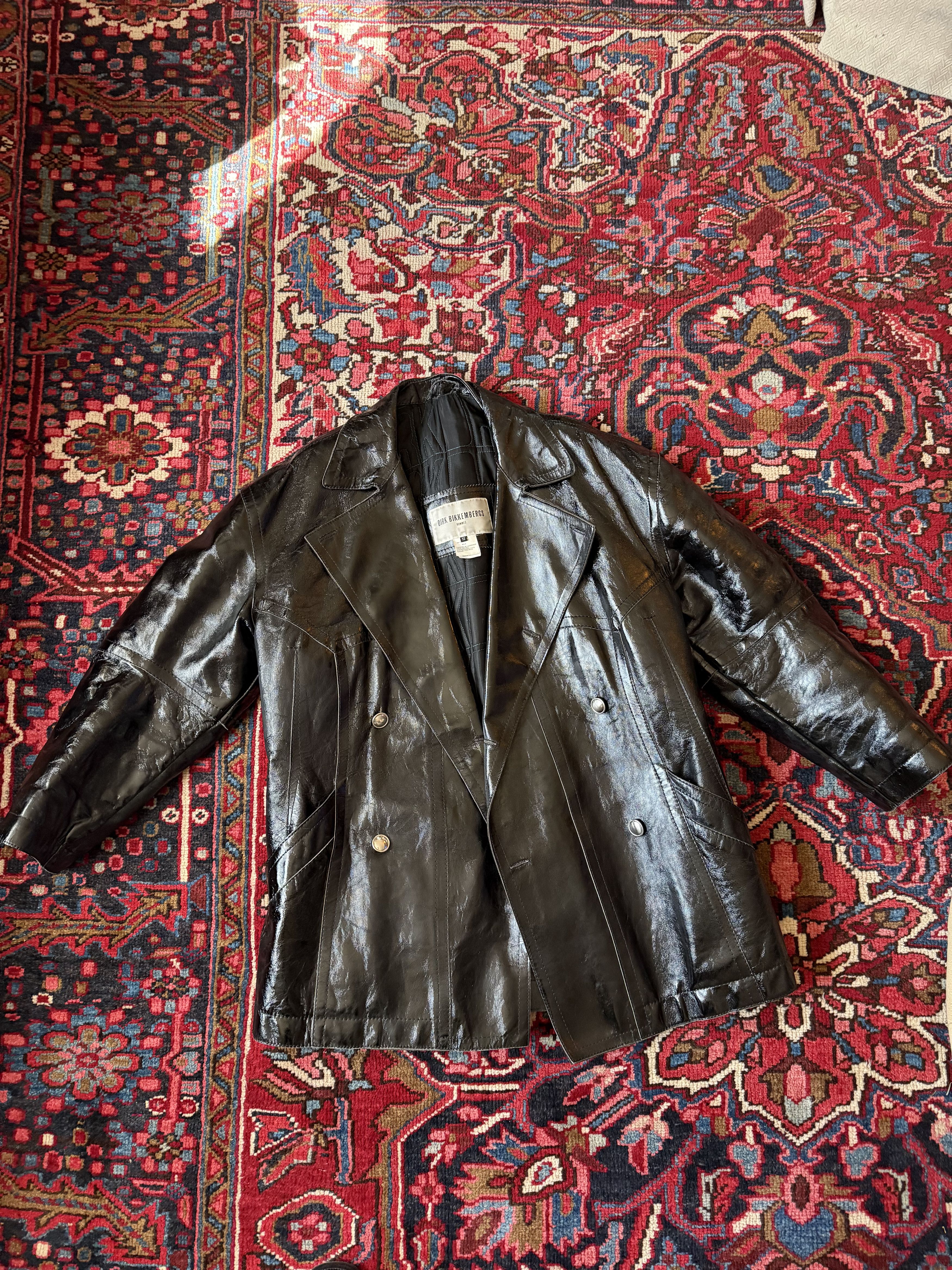 Dirk Bikkembergs Vintage Padded Leather Coat Size US L / EU 52-54 / 3 - 10 Thumbnail