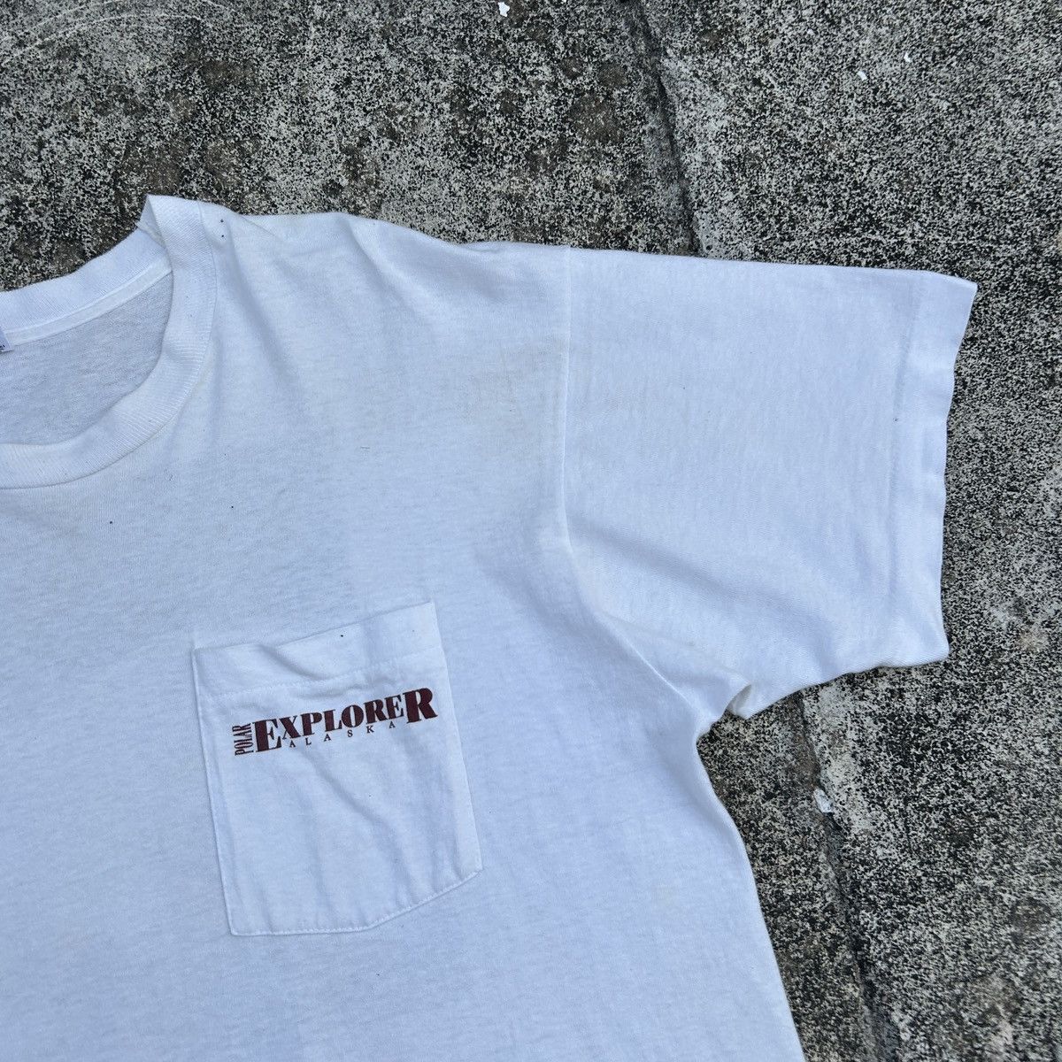 Band Tees × Other × Vintage Vintage 90s Polar Explorer Big Logo White T-shirt Size US M / EU 48-50 / 2 - 12 Thumbnail