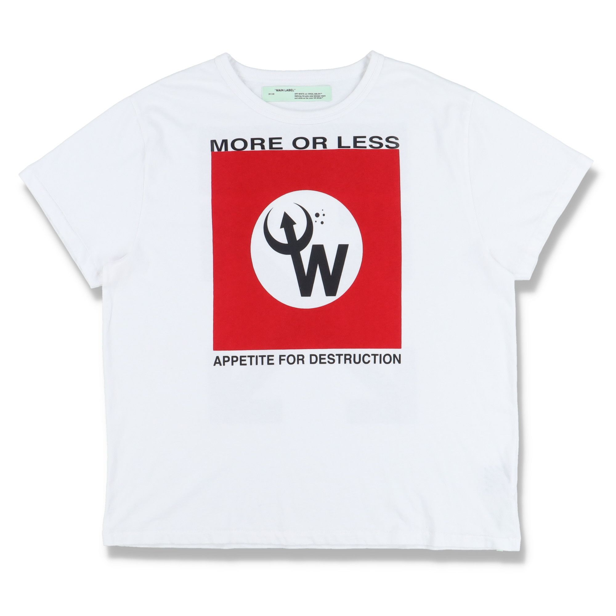 image of Guns N Roses x Maxfield Los Angeles Appetite For Destruction Arrows Oversized T-Shirt in White (Siz