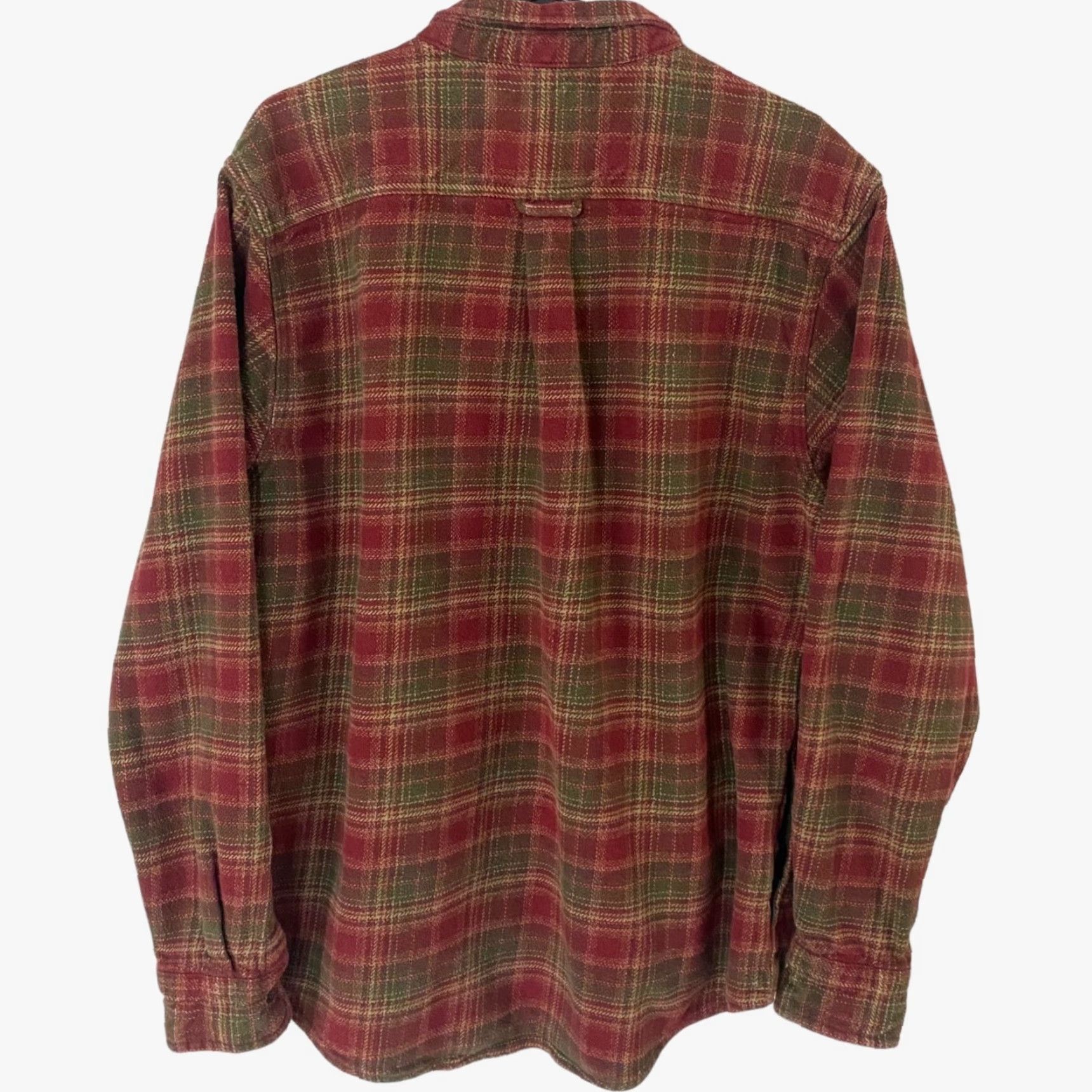 Orvis VINTAGE Orvis Big Bear Heavyweight Button-Up Flannel Shirt Mens XL Red & Green Plaid Size US XL / EU 56 / 4 - 3 Thumbnail