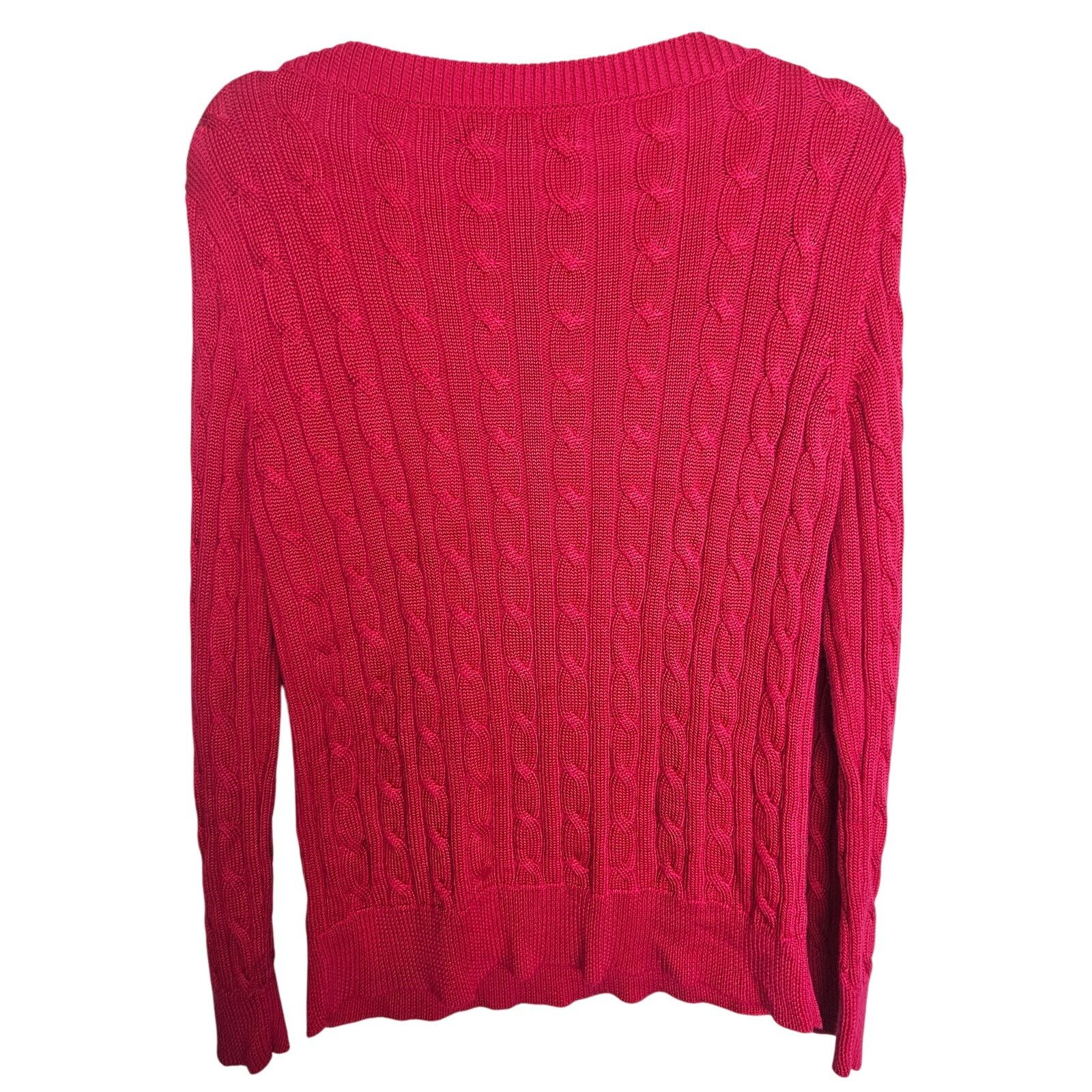 Lauren Ralph Lauren Lauren Ralph Lauren Womens Cable Knit Sweater Size M Preppy Size M / US 6-8 / IT 42-44 - 8 Thumbnail