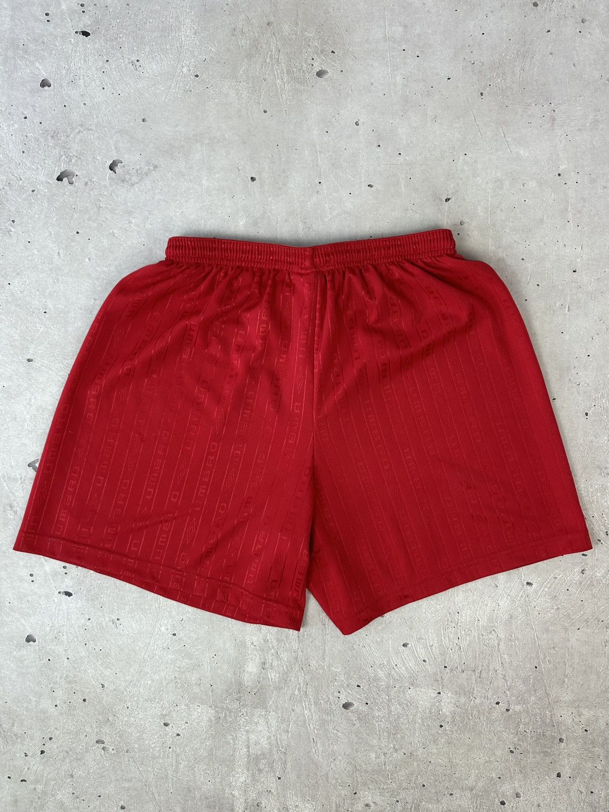 Umbro Vintage Umbro Monogram Red Soccer Jersey Shorts Size US 34 / EU 50 - 8 Thumbnail