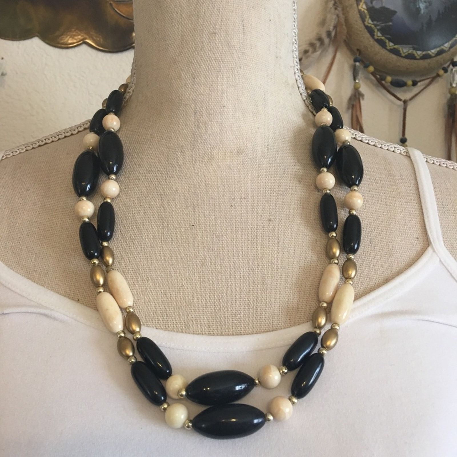 Vintage Vintage 70s multi tone bead long necklace Size ONE SIZE - 4 Thumbnail