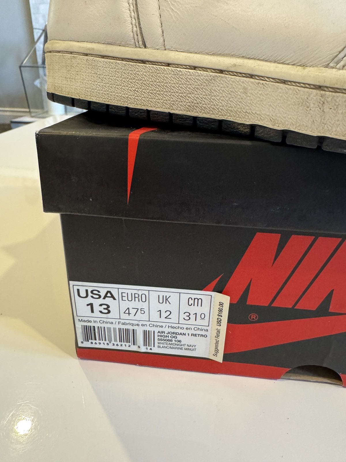 Jordan Brand Air Jordan 1 High OG Metallic Navy 2016 Size US 13 / EU 46 - 8 Thumbnail