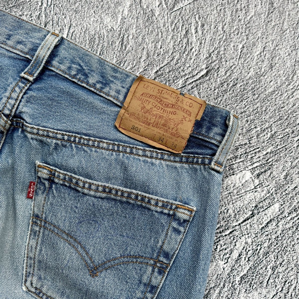 Levi's Men’s Levi’s 501 (Donald Mickey) Custom Made In USA Blue Size US 34 / EU 50 - 7 Thumbnail