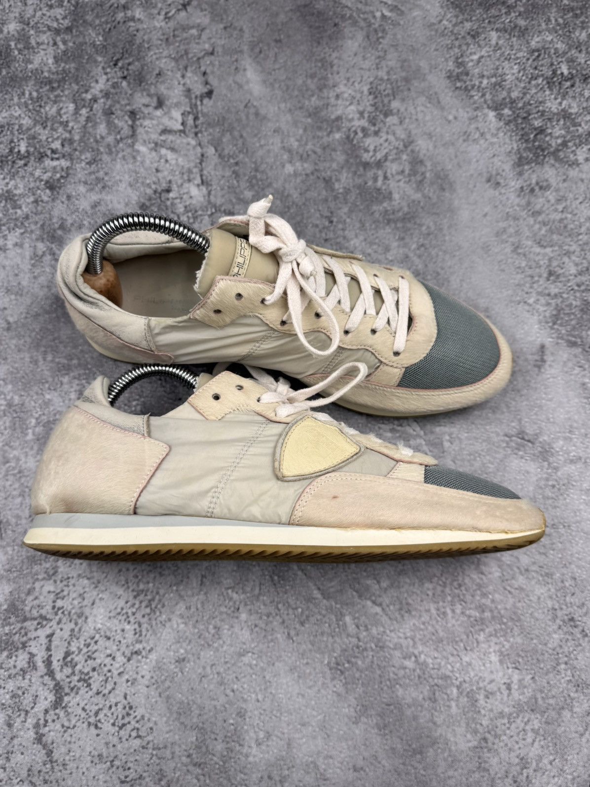 Philippe Model Philippe Model Paris Beige Low Women Sneakers Size 40 Size US 10 / IT 40 - 1 Thumbnail