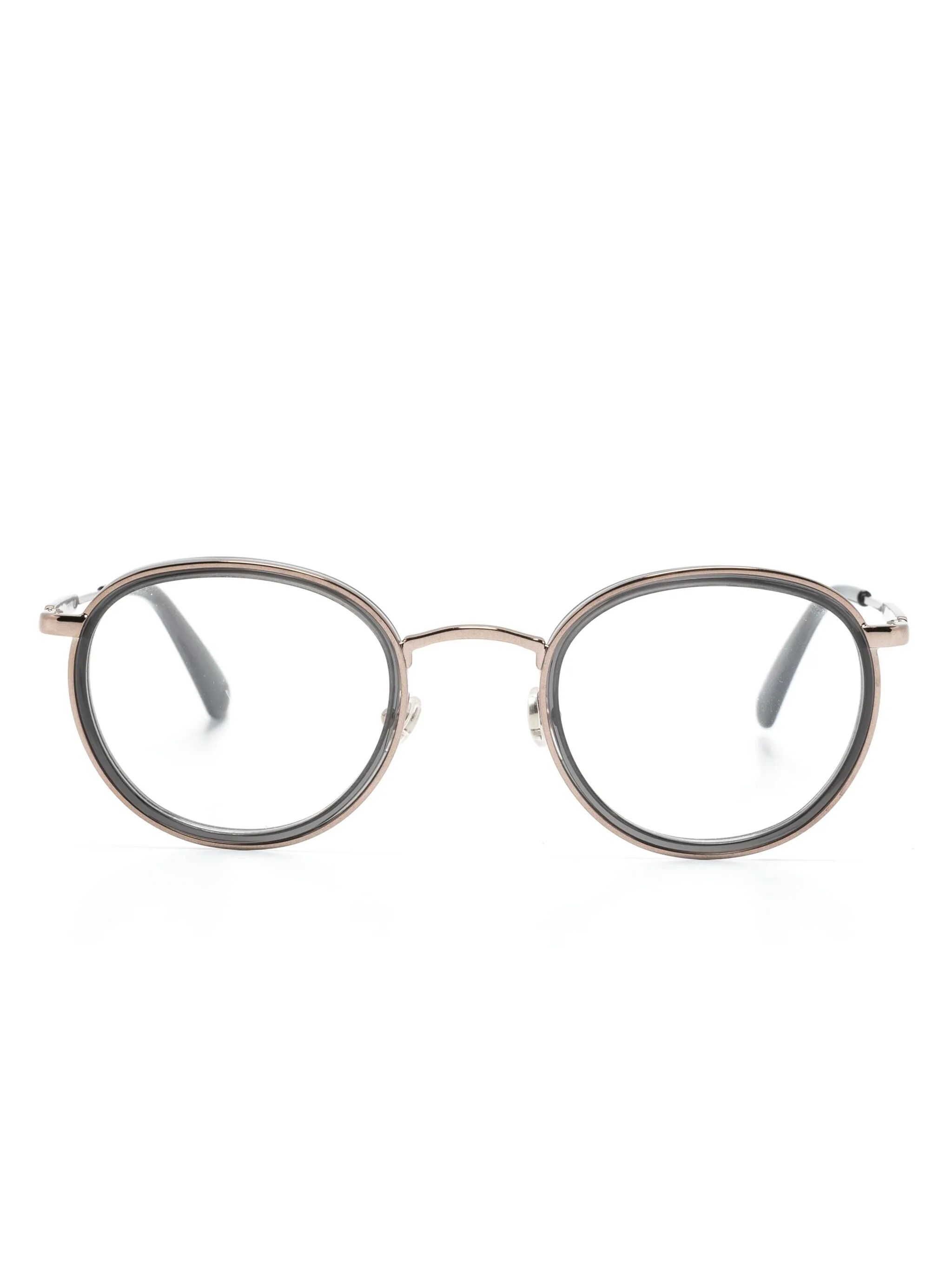 Moncler o1y0225 Size : OS / 49 mm Eyeglass Frame in Gold/Grey Size ONE SIZE - 1 Thumbnail