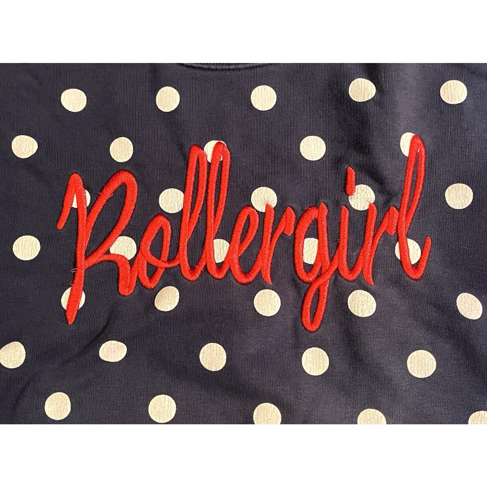 Vintage VINTAGE Colourful Rebel Rollergirl Sweatshirt Women’s M Blue Polka Dot Skating Derby Size M / US 6-8 / IT 42-44 - 3 Thumbnail