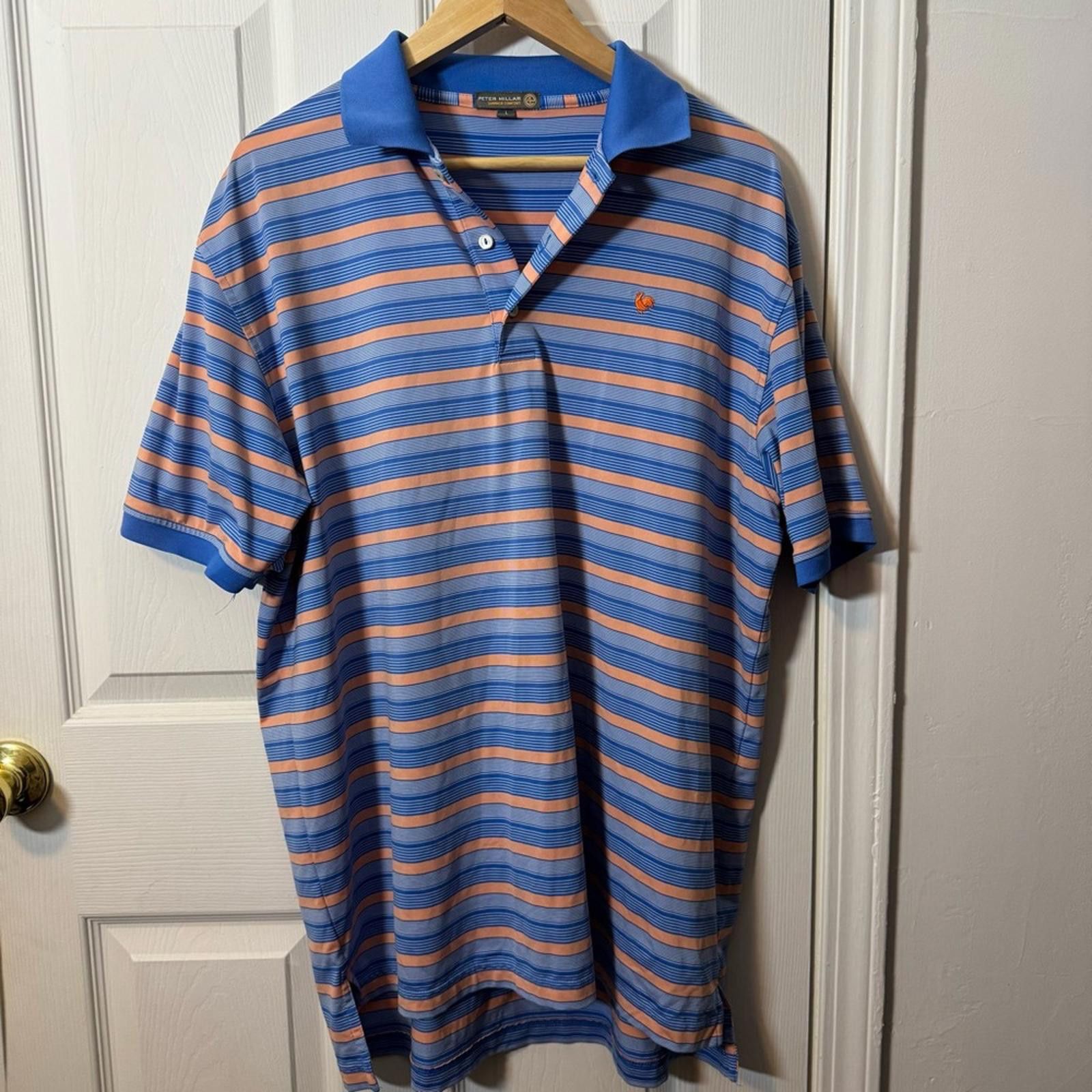 Peter Millar Peter Millar | Blue and Orange Polo Shirt Size US L / EU 52-54 / 3 - 1 Thumbnail