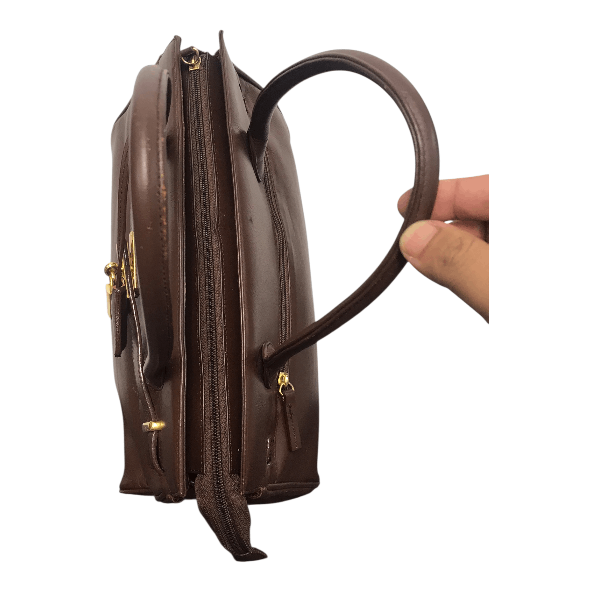 Handmade × If Six Was Nine Birkin Full Leather Brown By Valentino Pia Hand Bag Size ONE SIZE - 10 Thumbnail
