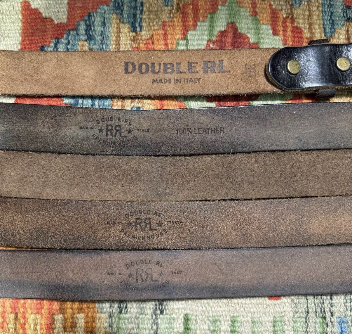 RRL Ralph Lauren RRL Ralph Lauren Double RL Horsebit Belts K22 Size ONE SIZE - 3 Thumbnail