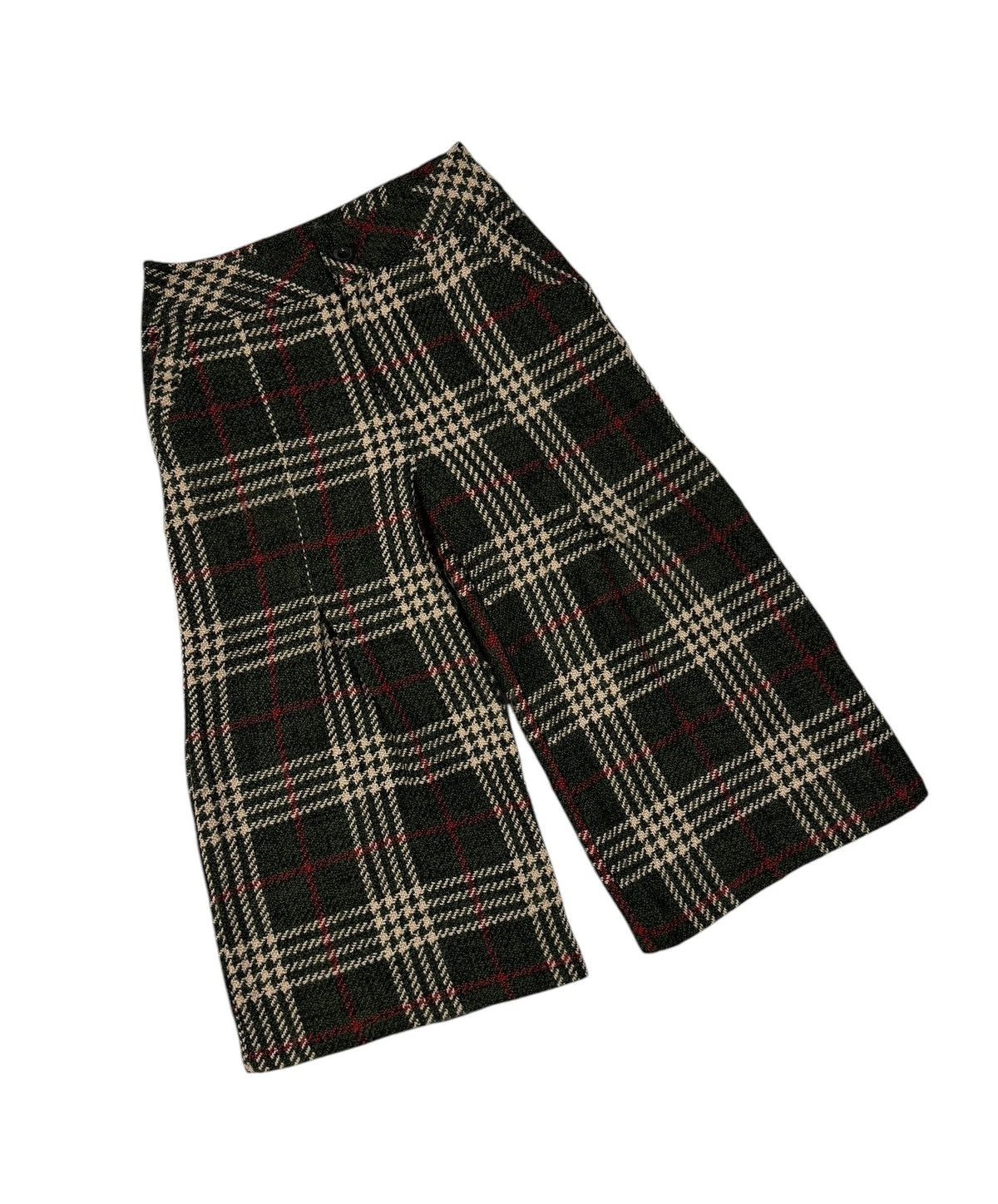 Japanese Brand × Vintage Vtg🔥Harem Tartan Green Ballon Pants Baggy Shorts Size 30" / US 8 / IT 44 - 5 Thumbnail